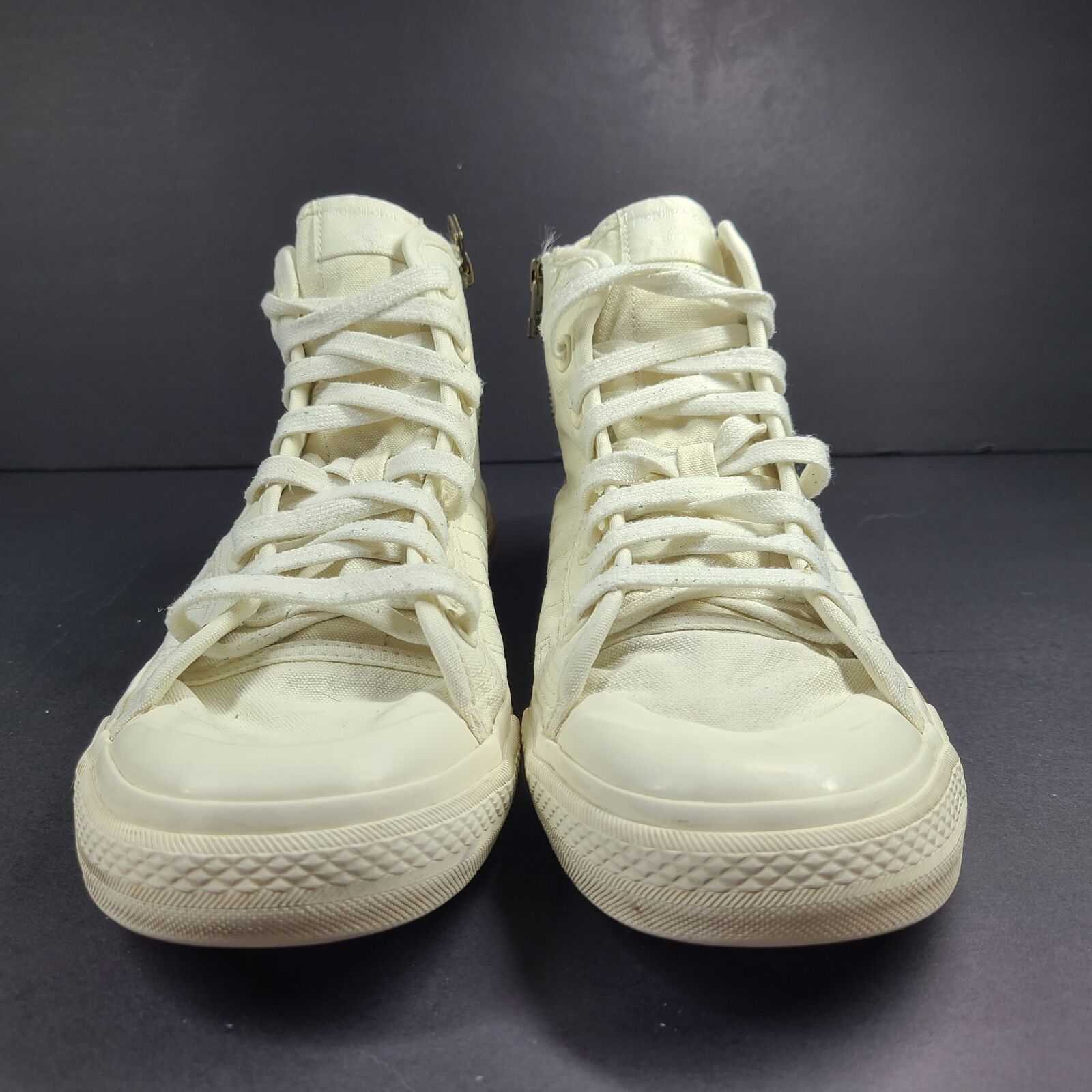 adidas Unisex Nizza Hi Human Made Canvas Sneakers Off White FY5188 US Sz 9