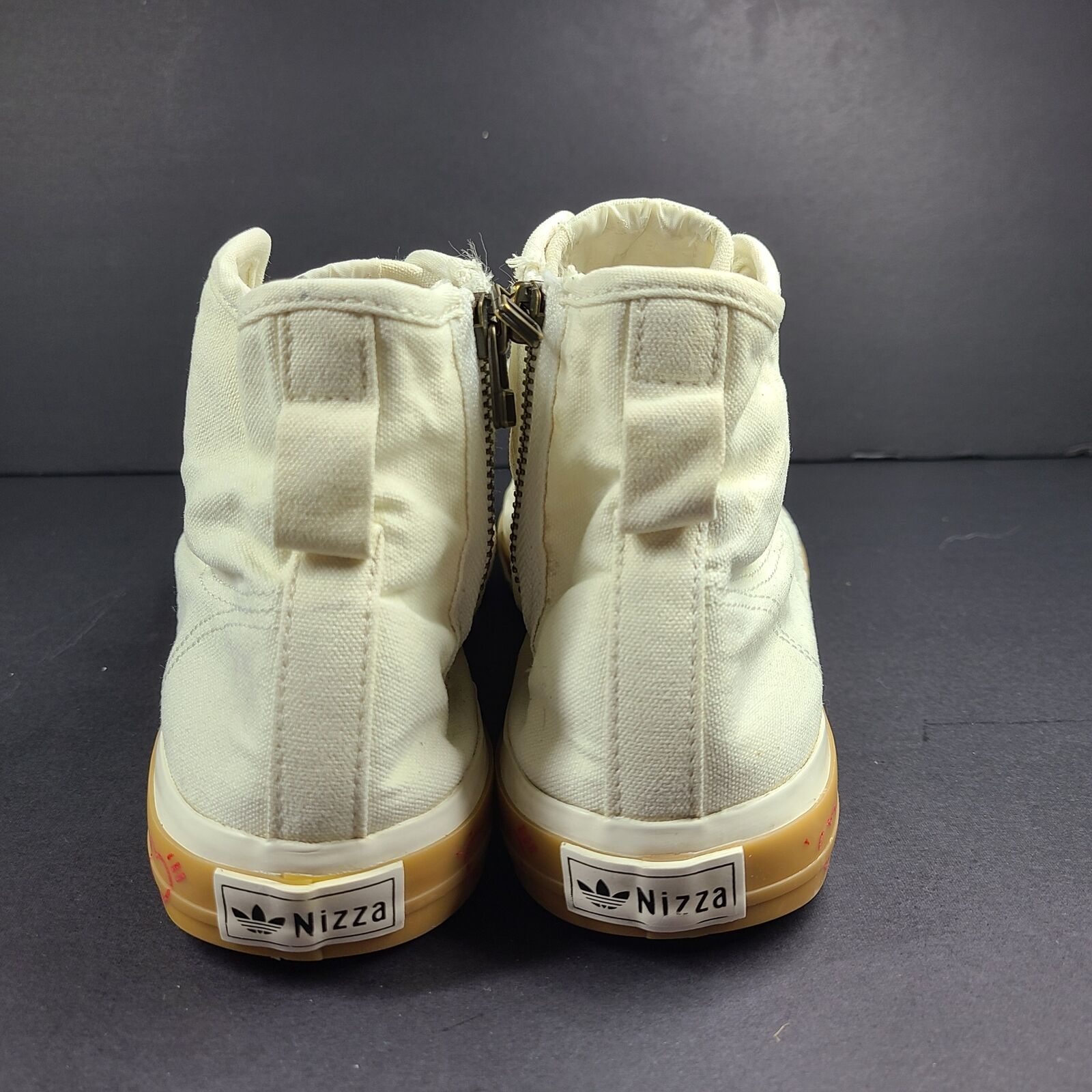 adidas Unisex Nizza Hi Human Made Canvas Sneakers Off White FY5188 US Sz 9