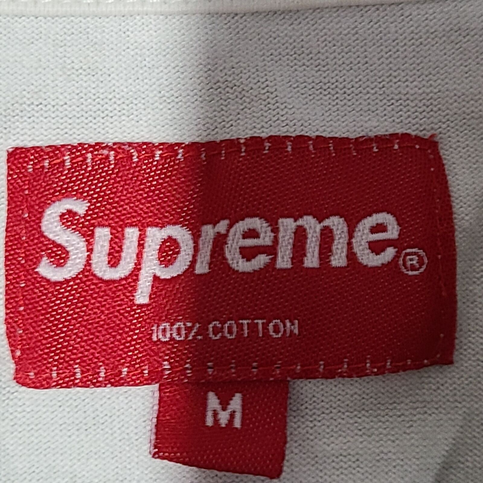 Supreme Men's Gold Bars Tee Shirt "F* All Y'All" Short Sleeve Cotton White Sz M