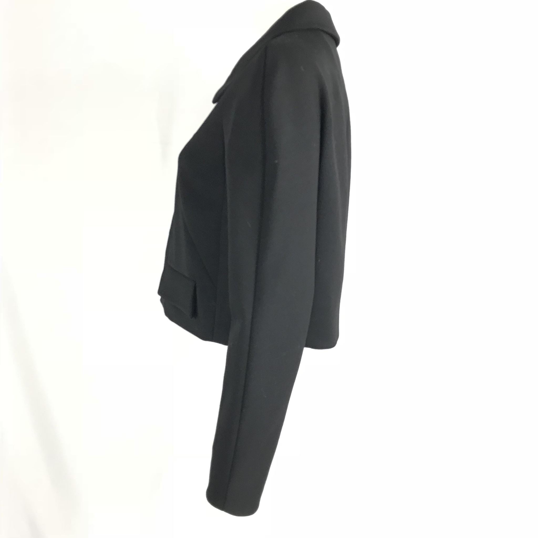 Paule Ka Women's Black Cropped Blazer Jacket Size 9