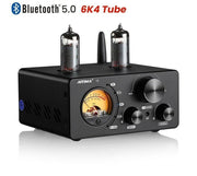 AIYIMA Tube T9 Bluetooth Tube Amplifier BT 5.0 Power Amplifiers VU Meters