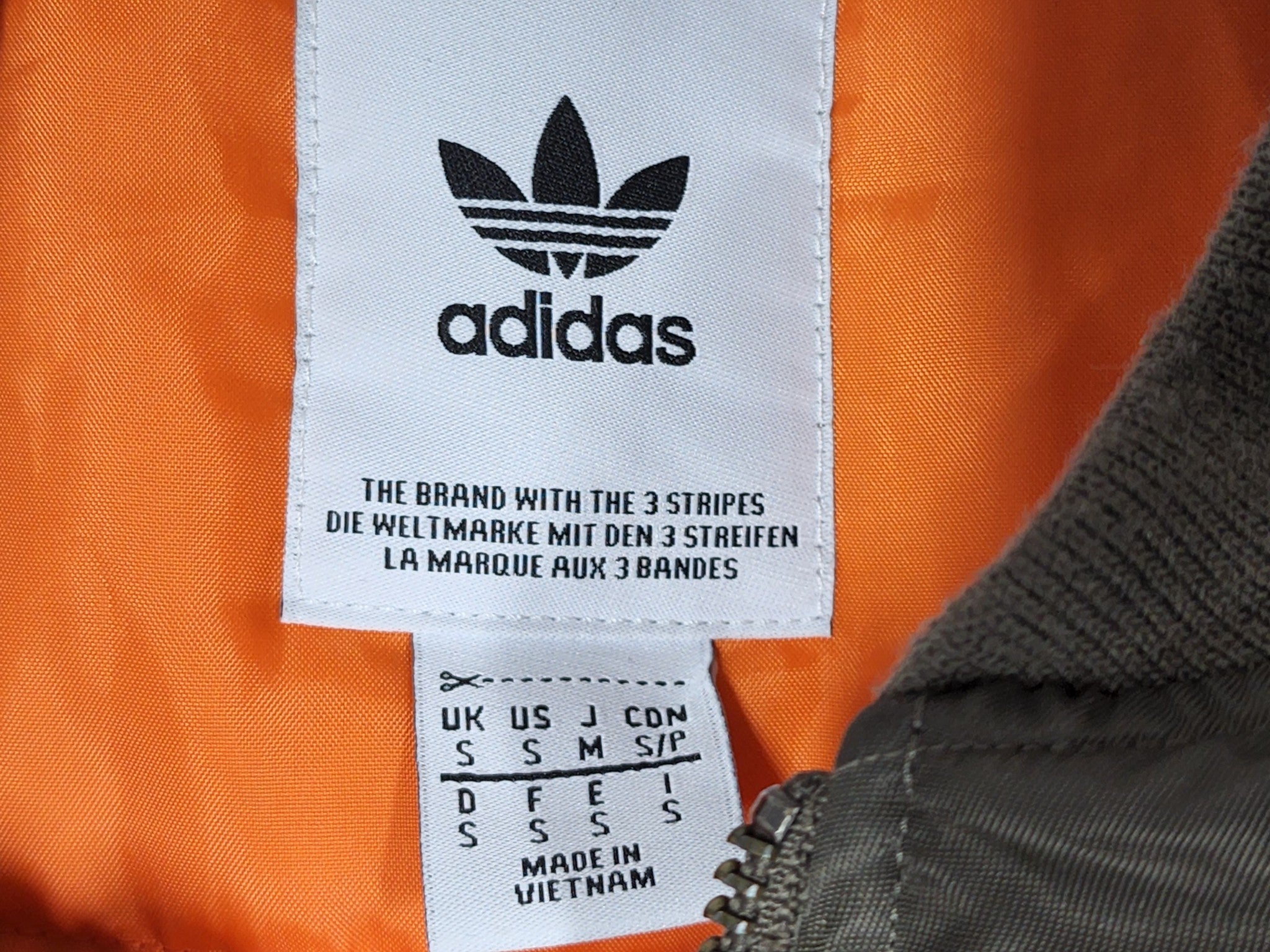 Adidas Originals Men's Trefoil Padded Bomber Jacket ED5826 Olive Green Sz S