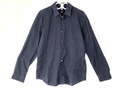 Hugo Boss Men's Slim Fit Button Down Dress Shirt Navy Blue Sz 17