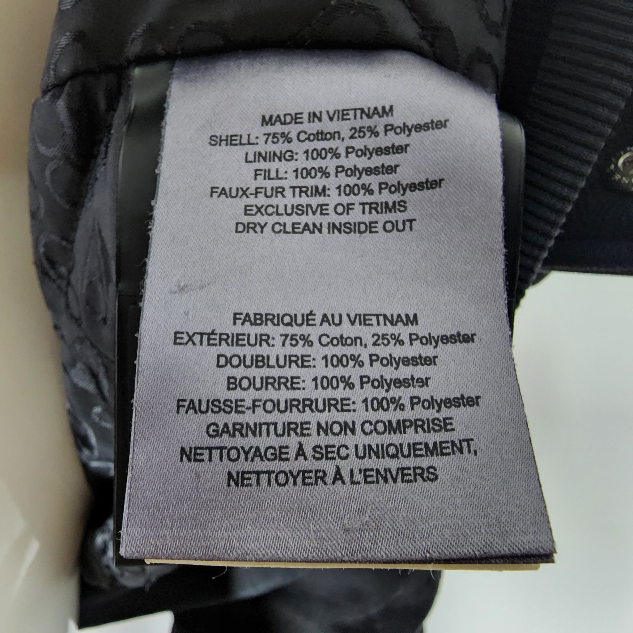 Moose Knuckles Men's Classic Bunny Zip Hoodie Jacket Black Missing Fur Liner L