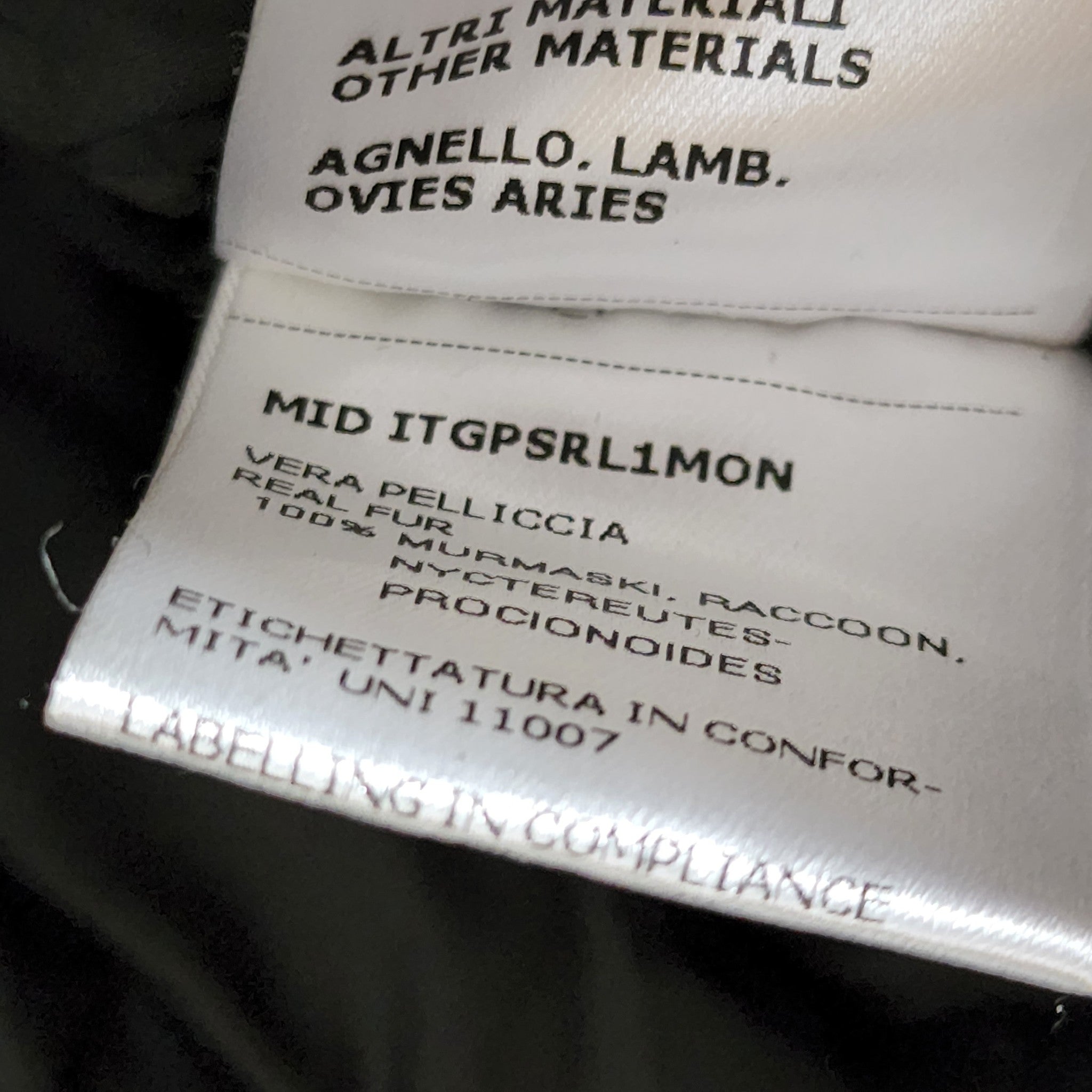 Moreschi Men's Leather & Quilted Fabric Bomber Jacket Black US Sz 48 XL