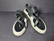 Cole Haan Women's Mandy Sandal Leather Thong Strap W25435 Black Sz 7.5