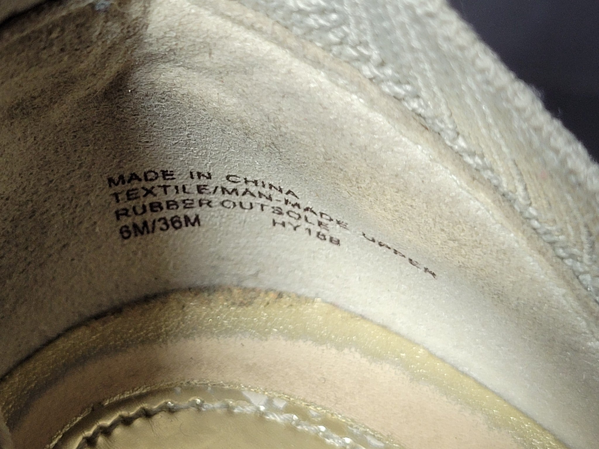 Michael Kors Women's Billie Trainer Knit Fabric Sneakers Shoes Gold Sz 6