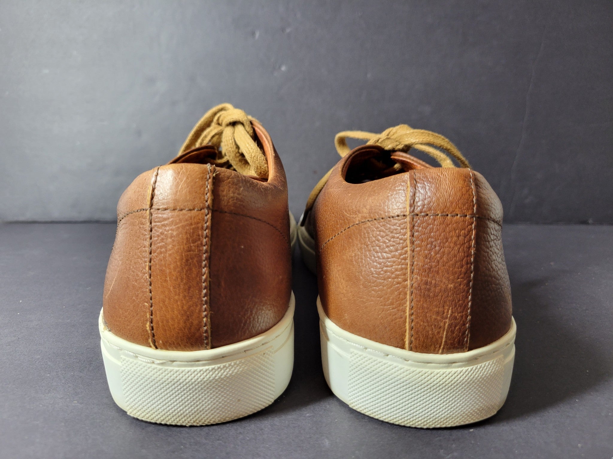 Matinique Men's Madir Leather Lace Up Sneakers Shoes Brown US Sz 9