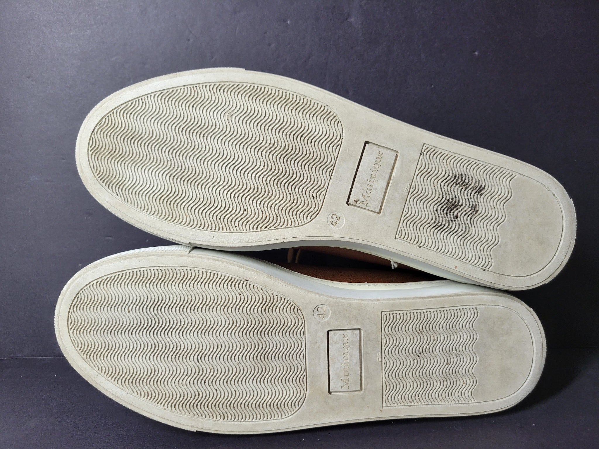 Matinique Men's Madir Leather Lace Up Sneakers Shoes Brown US Sz 9