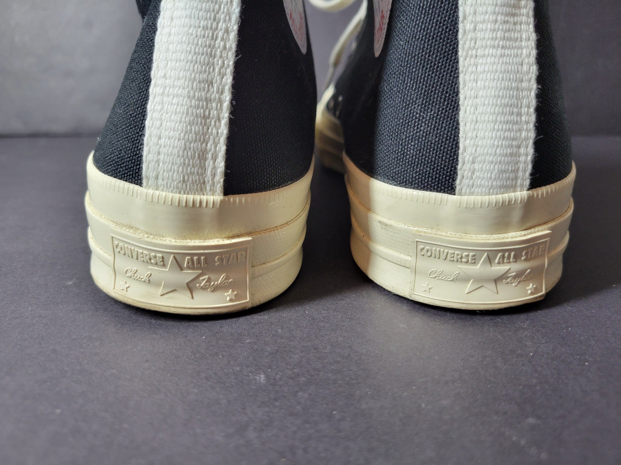 Comme des Garcons Play x Converse Chuck Taylor 70 High Sneakers Black Sz M8/W10