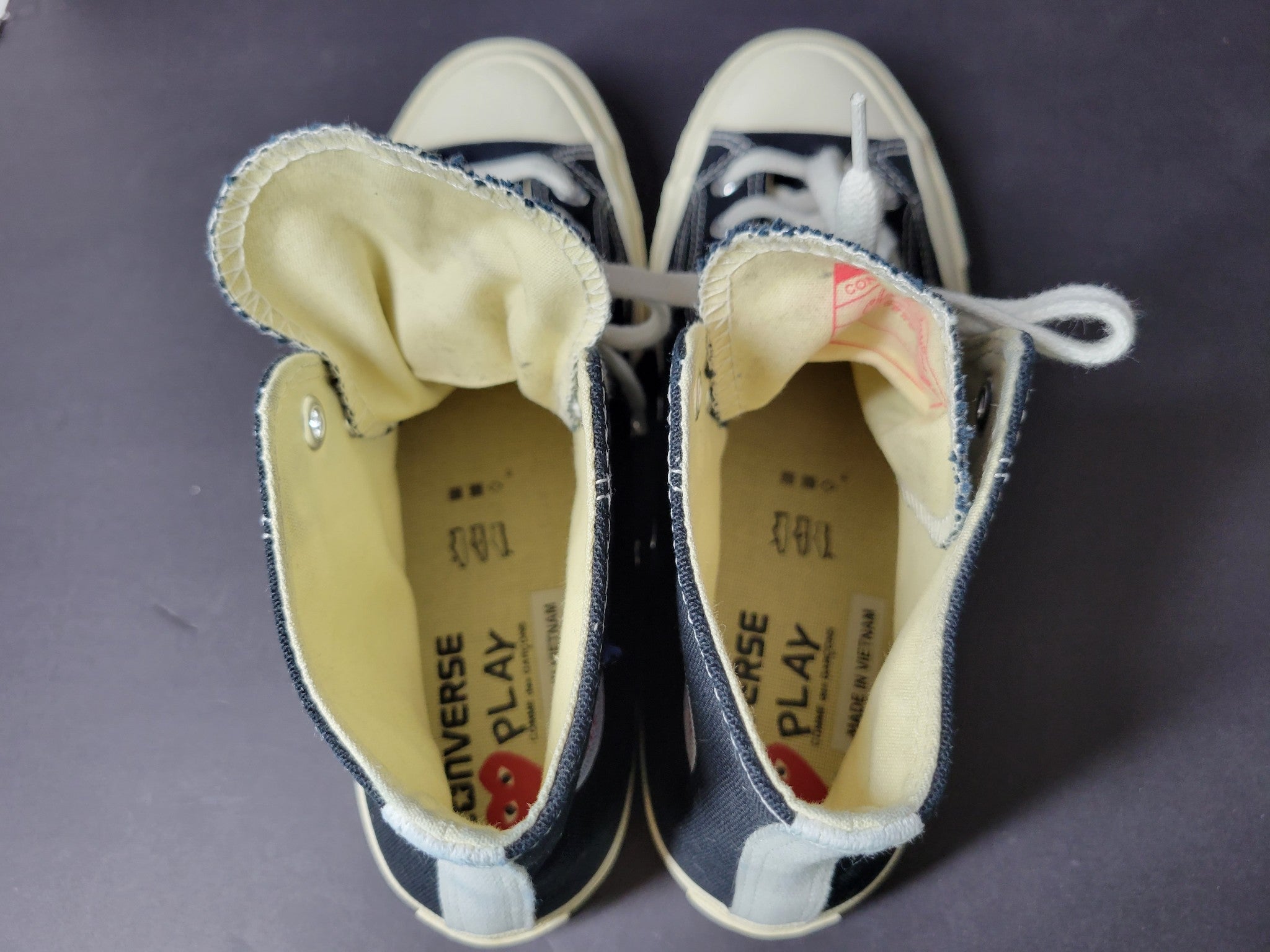 Comme des Garcons Play x Converse Chuck Taylor 70 High Sneakers Black Sz M8/W10