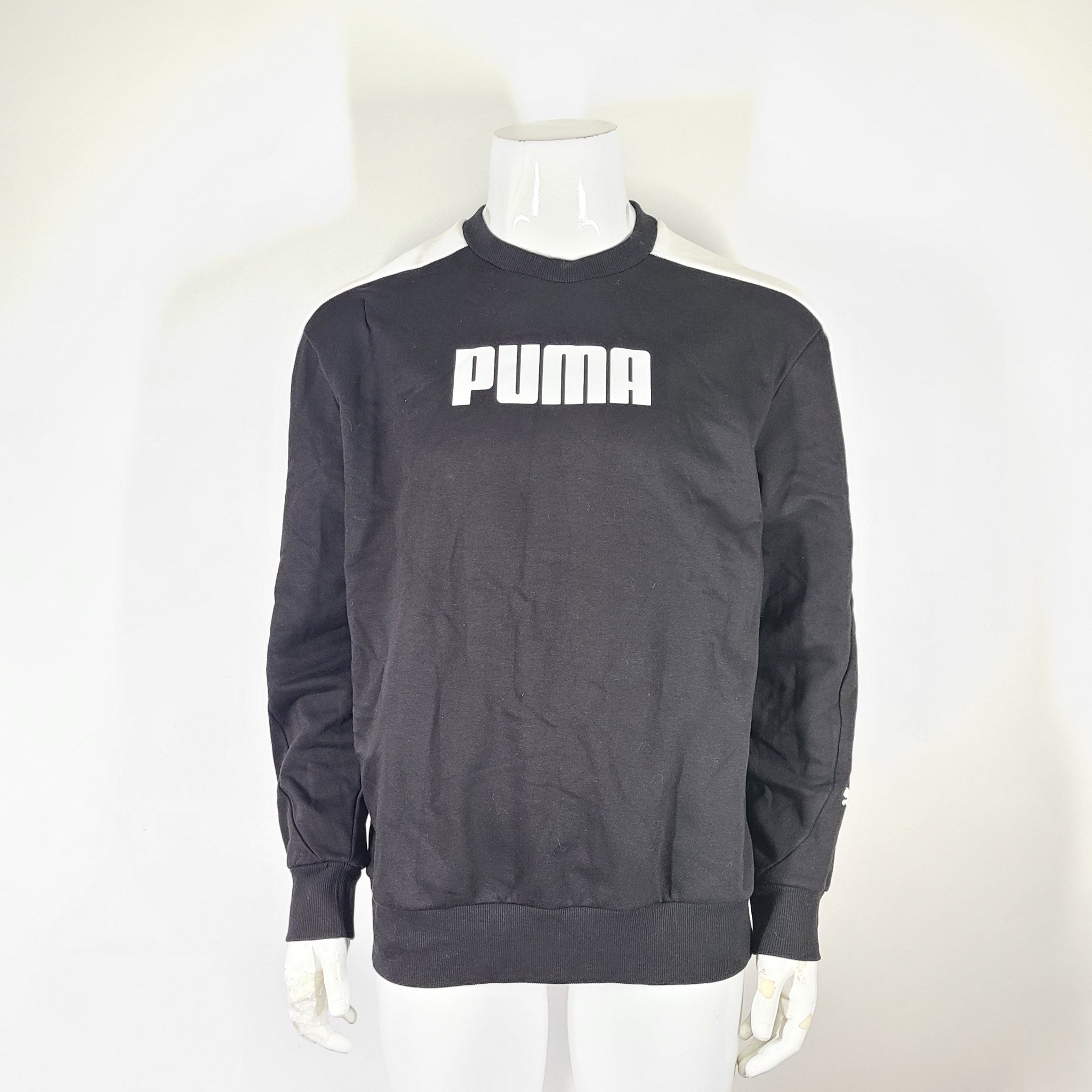 Puma Men's Drycell Crew Neck Sweatshirt Sweater Black Sz L
