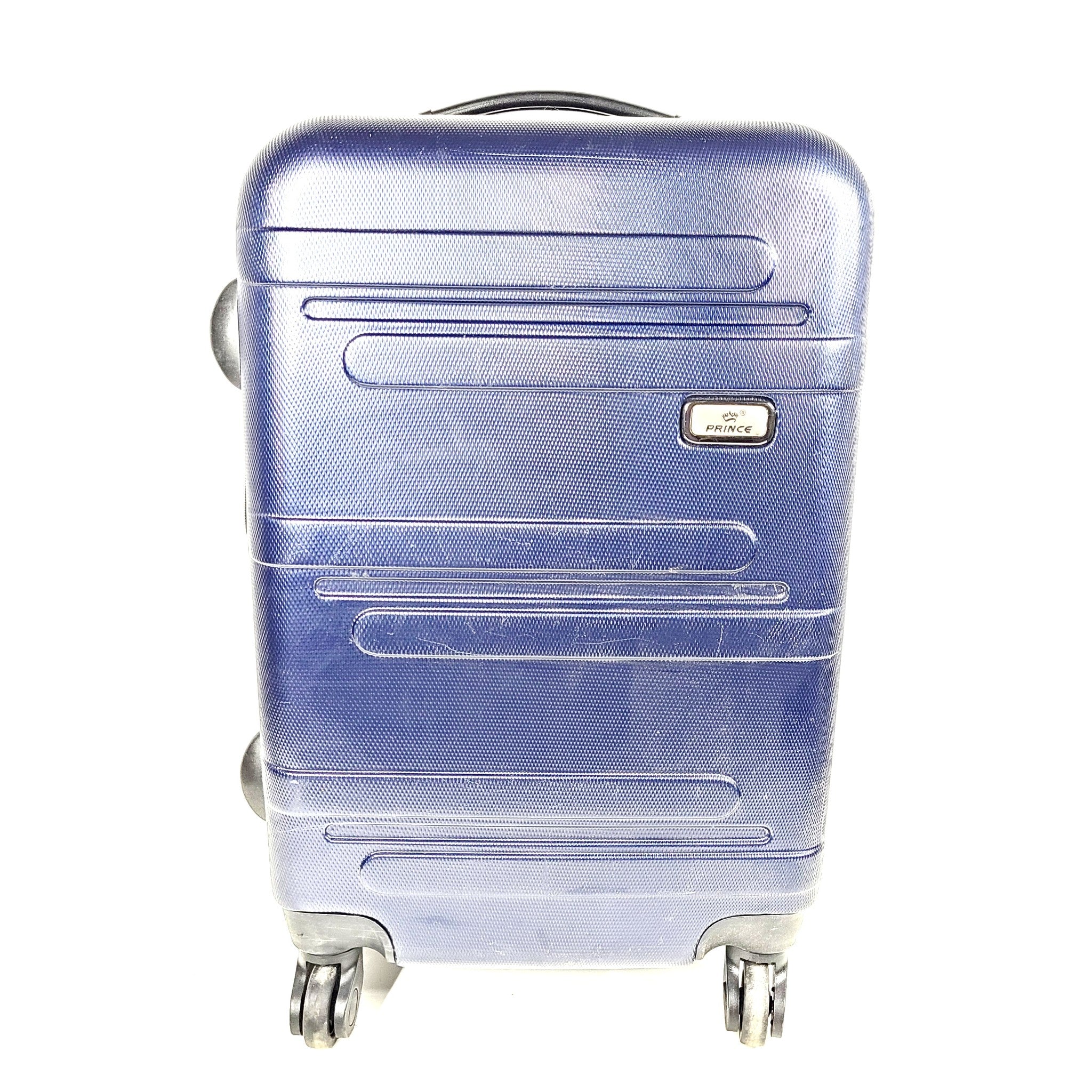 Prince 21" Carry On Spinner Luggage Hardside Expandable Lockable Dark Blue
