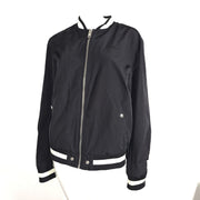 Diesel Men's Bomber Varsity Jacket w/ Teflon Black Sz L