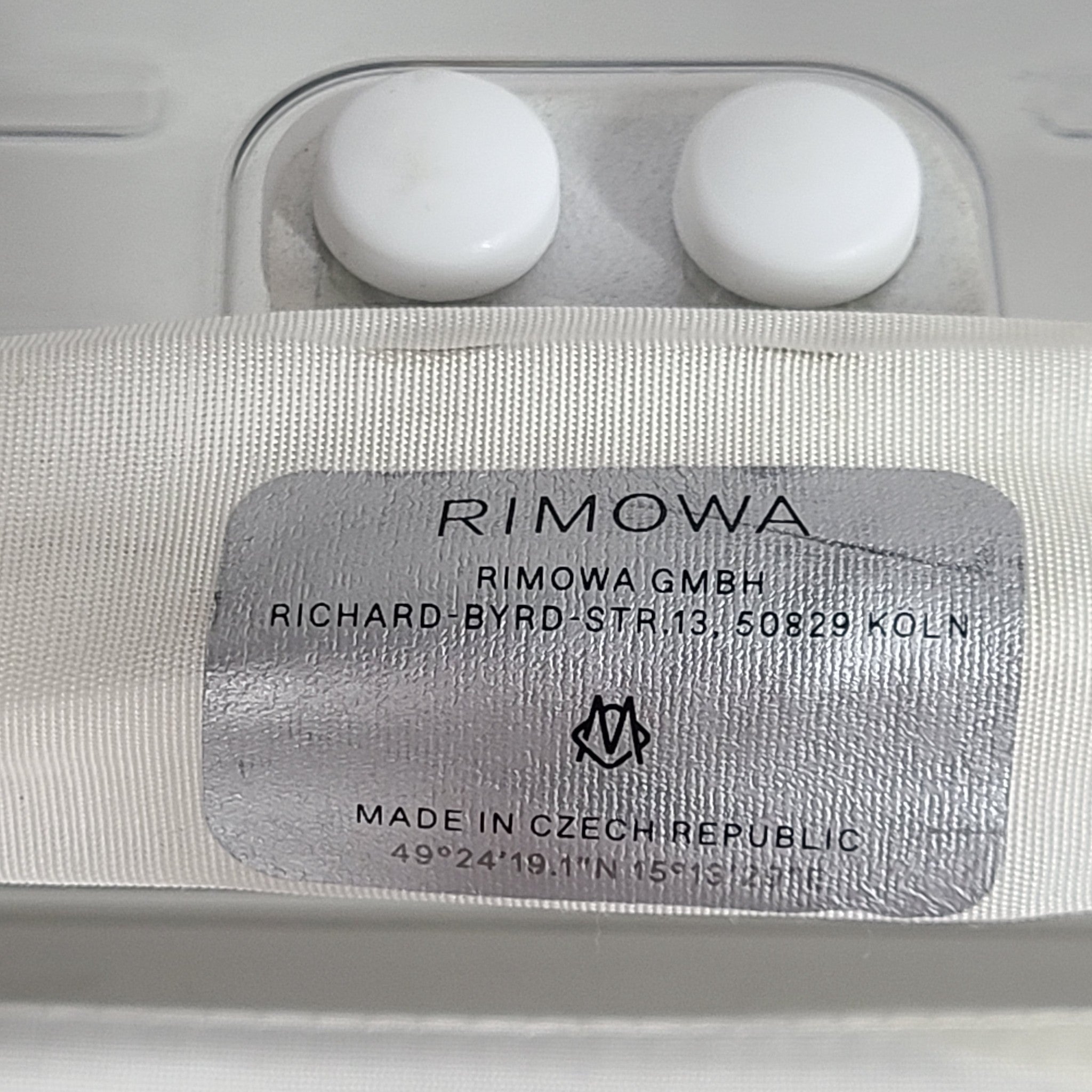 OFF WHITE X RIMOWA See Through 36L Case Logo Suitcase Carry On White