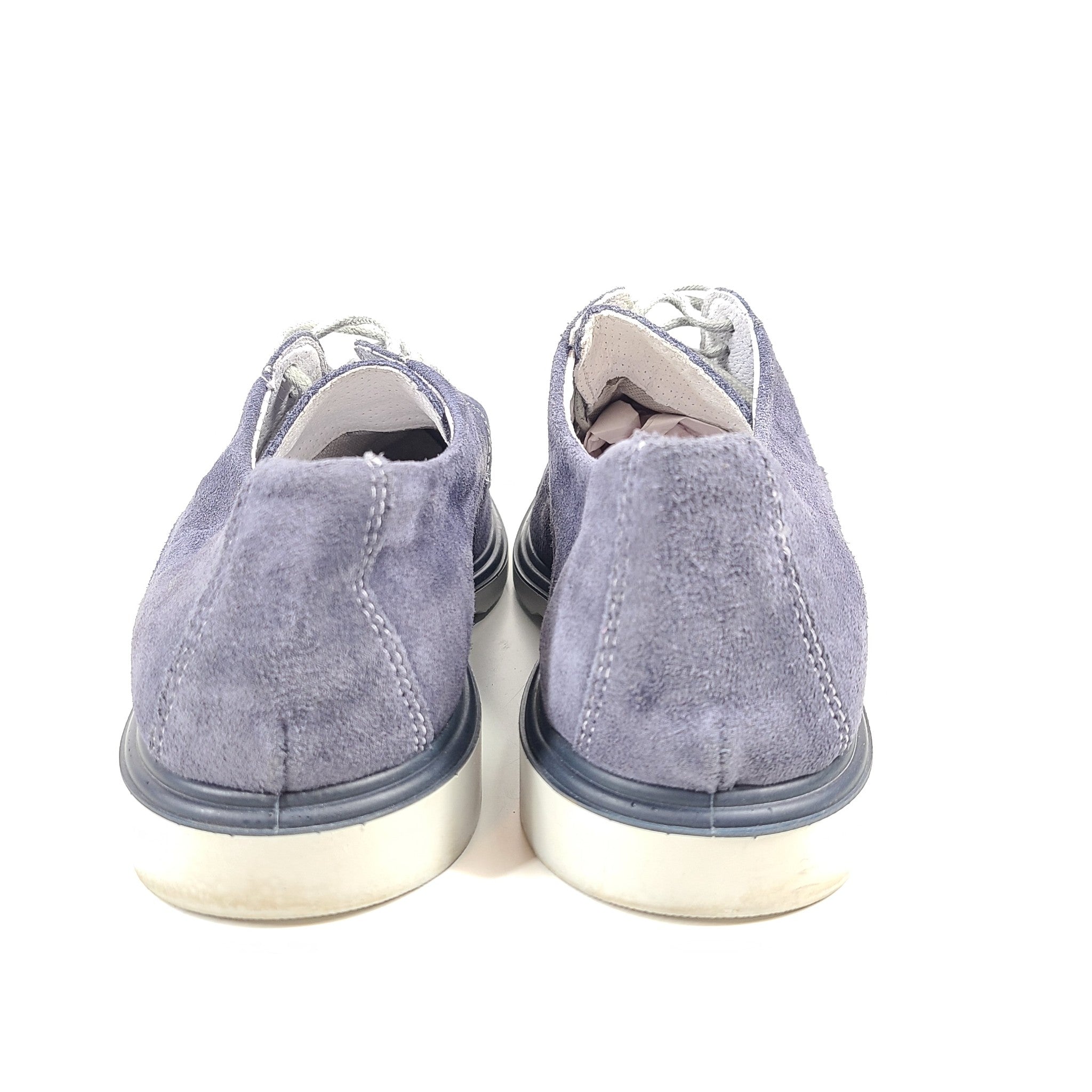 Igi & Co Men's 1601200  Lace-up Shoes Suede Micro Perforated Blue US 8 EUR 41