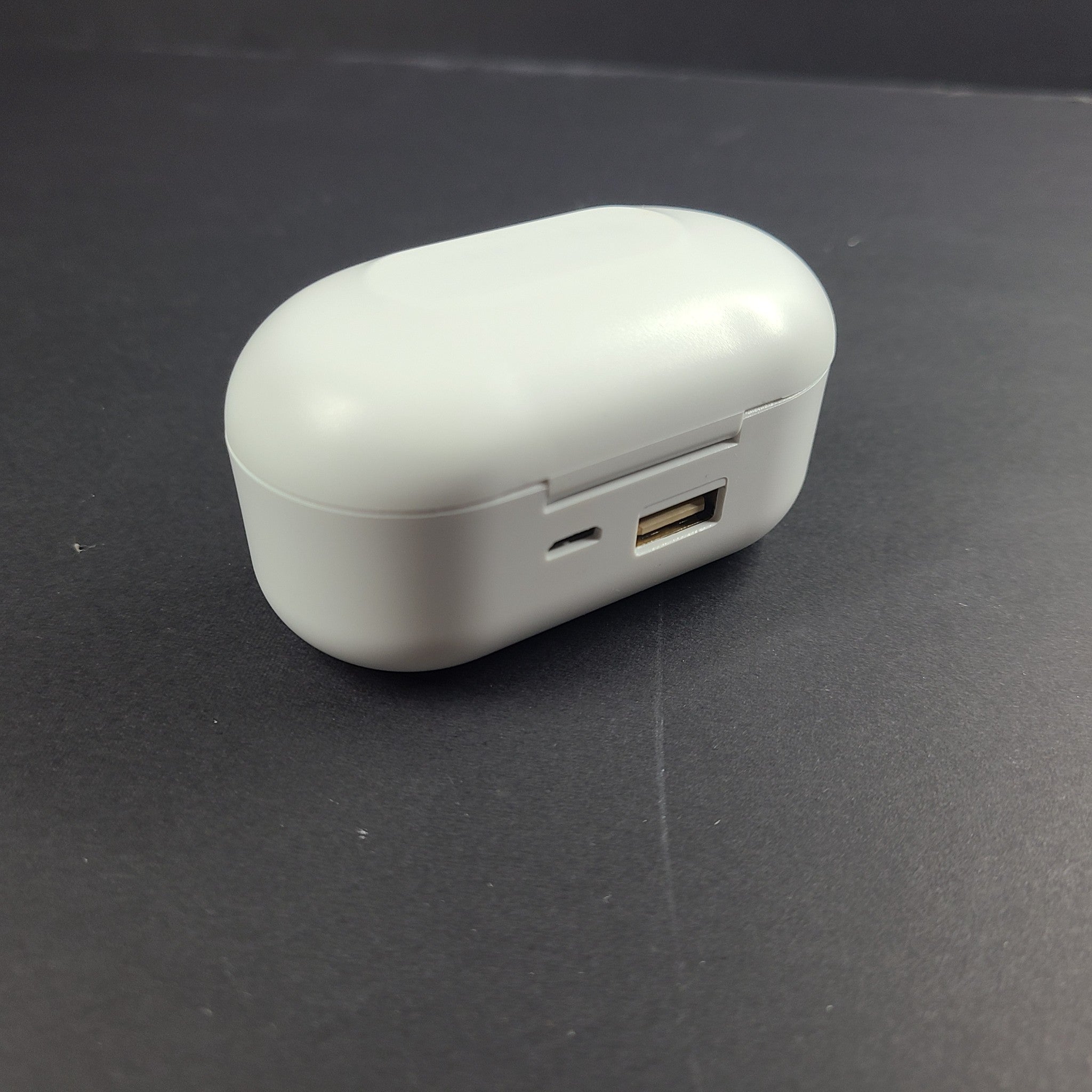 TWS True Wireless Earbuds V5.0 Bluetooth Earphones w/ Charging Case White