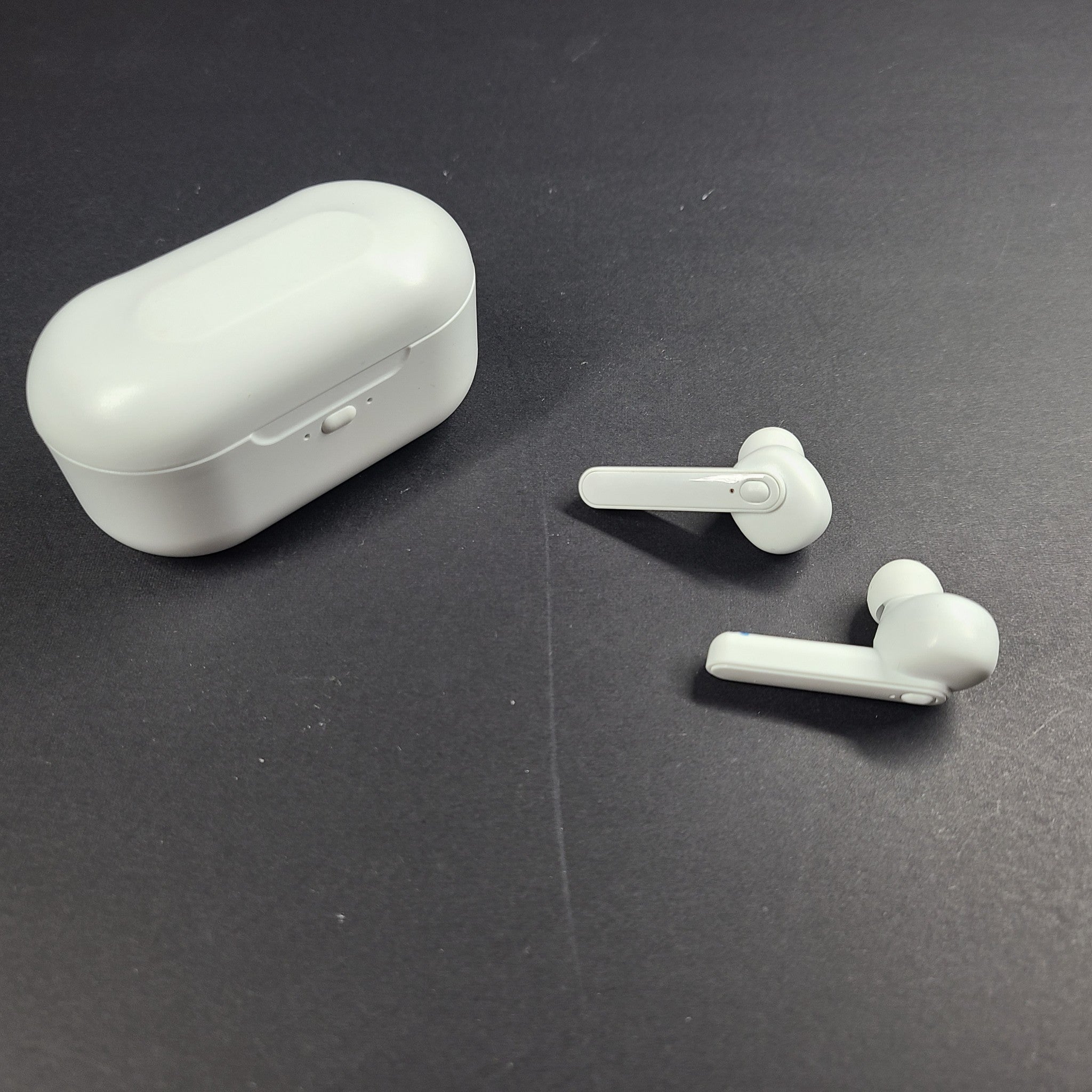 TWS True Wireless Earbuds V5.0 Bluetooth Earphones w/ Charging Case White
