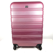 Baleo Paris 25" Hardside Spinner Hard Shell Locking Luggage Metallic Pink