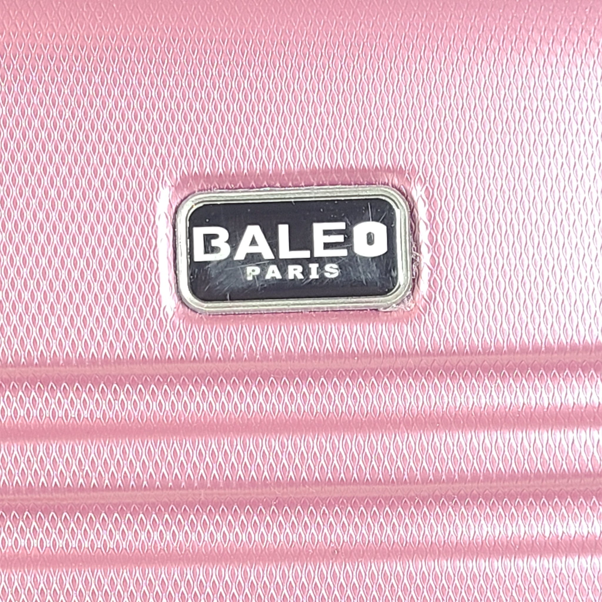 Baleo Paris 25" Hardside Spinner Hard Shell Locking Luggage Metallic Pink