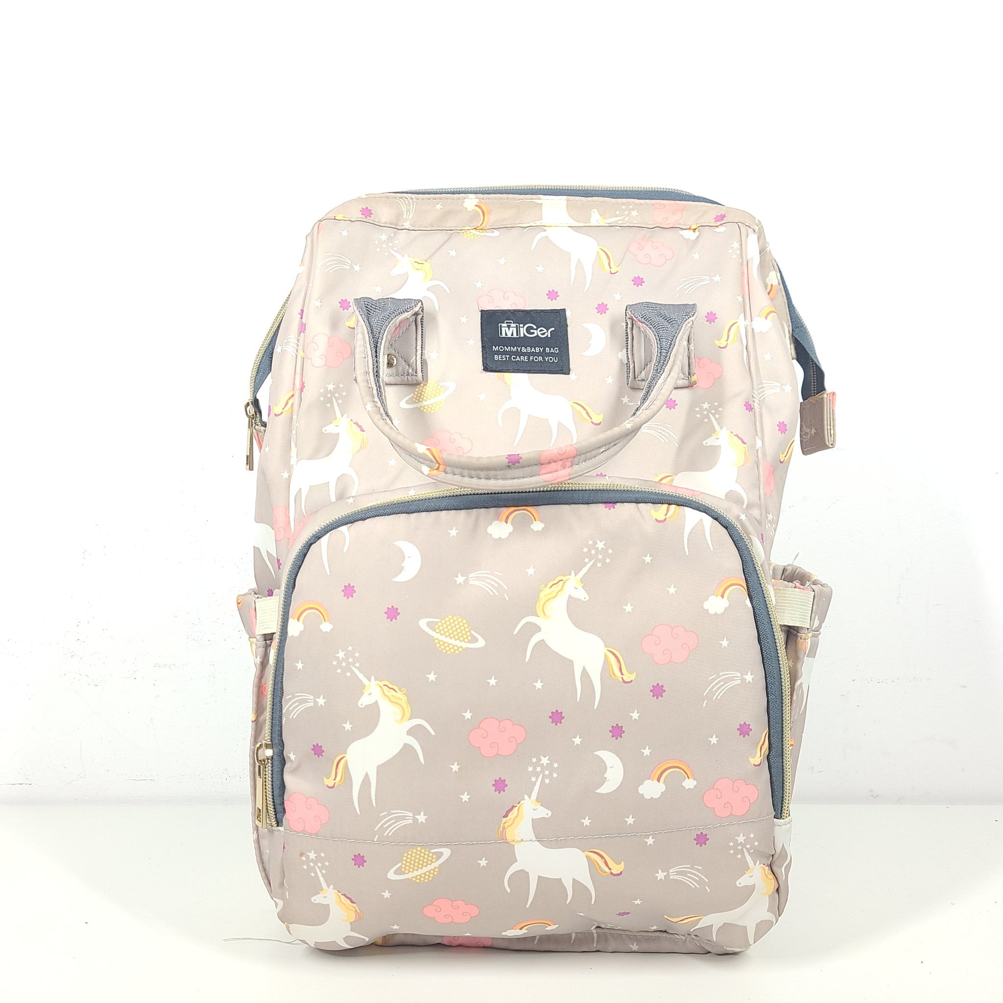 MIGER Diaper Bag Backpack Multi-Function Unicorn Baby Nappy Bag