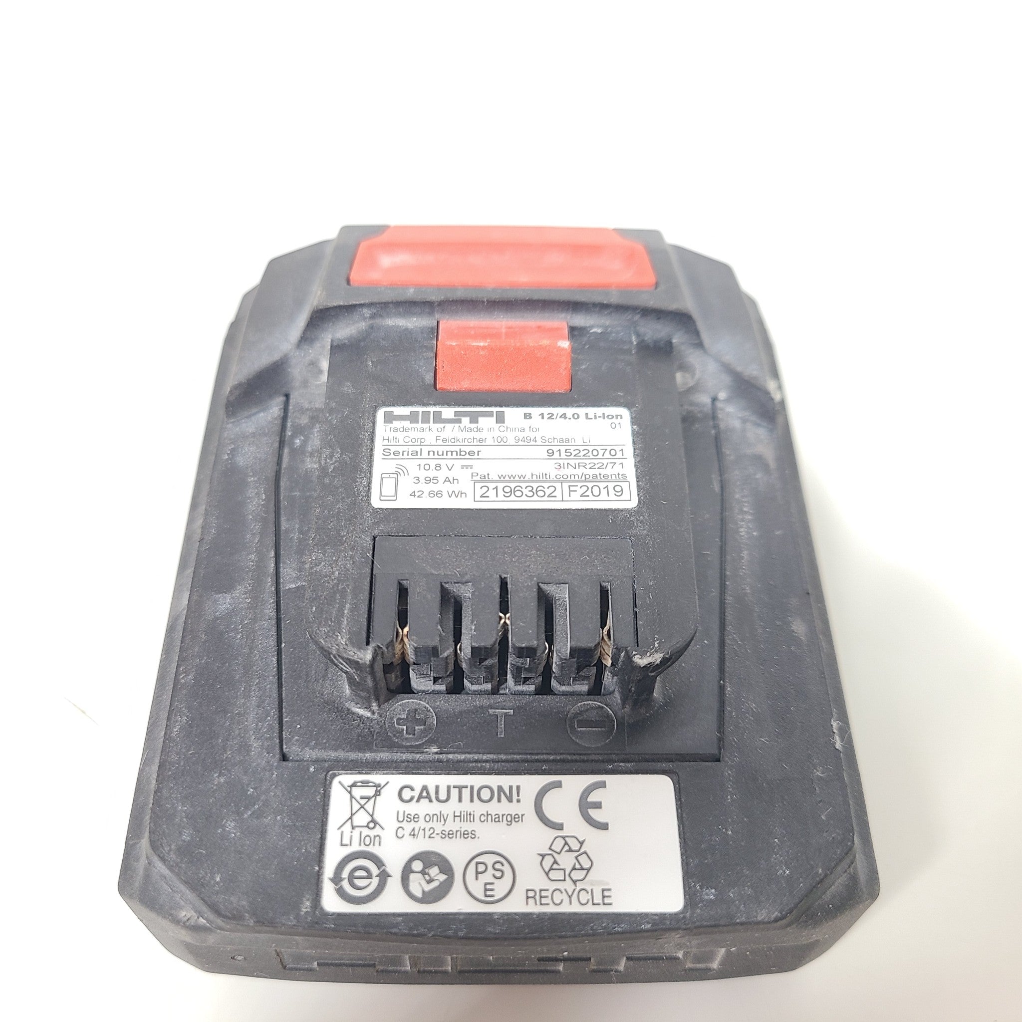 Hilti B 12/4.0 12V 4.0Ah Rechargeable Lithium Ion Battery V1