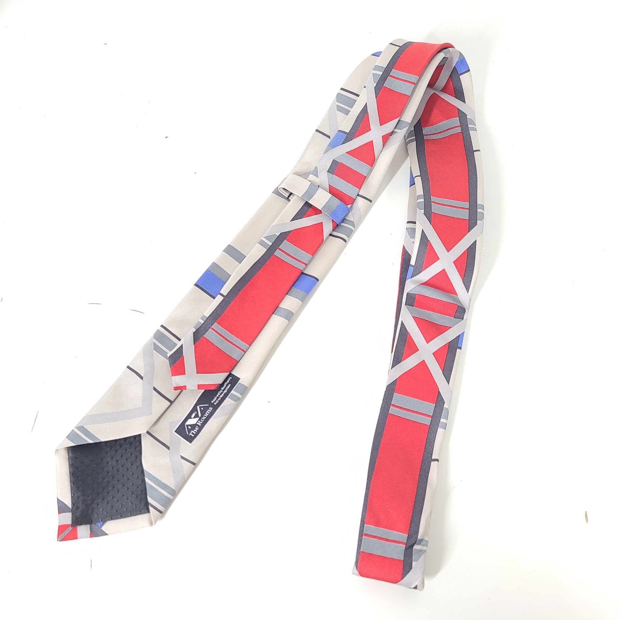The Rooms 100% Silk Art Tie 'Aid To Navigation' Ned Pratt w/ Box