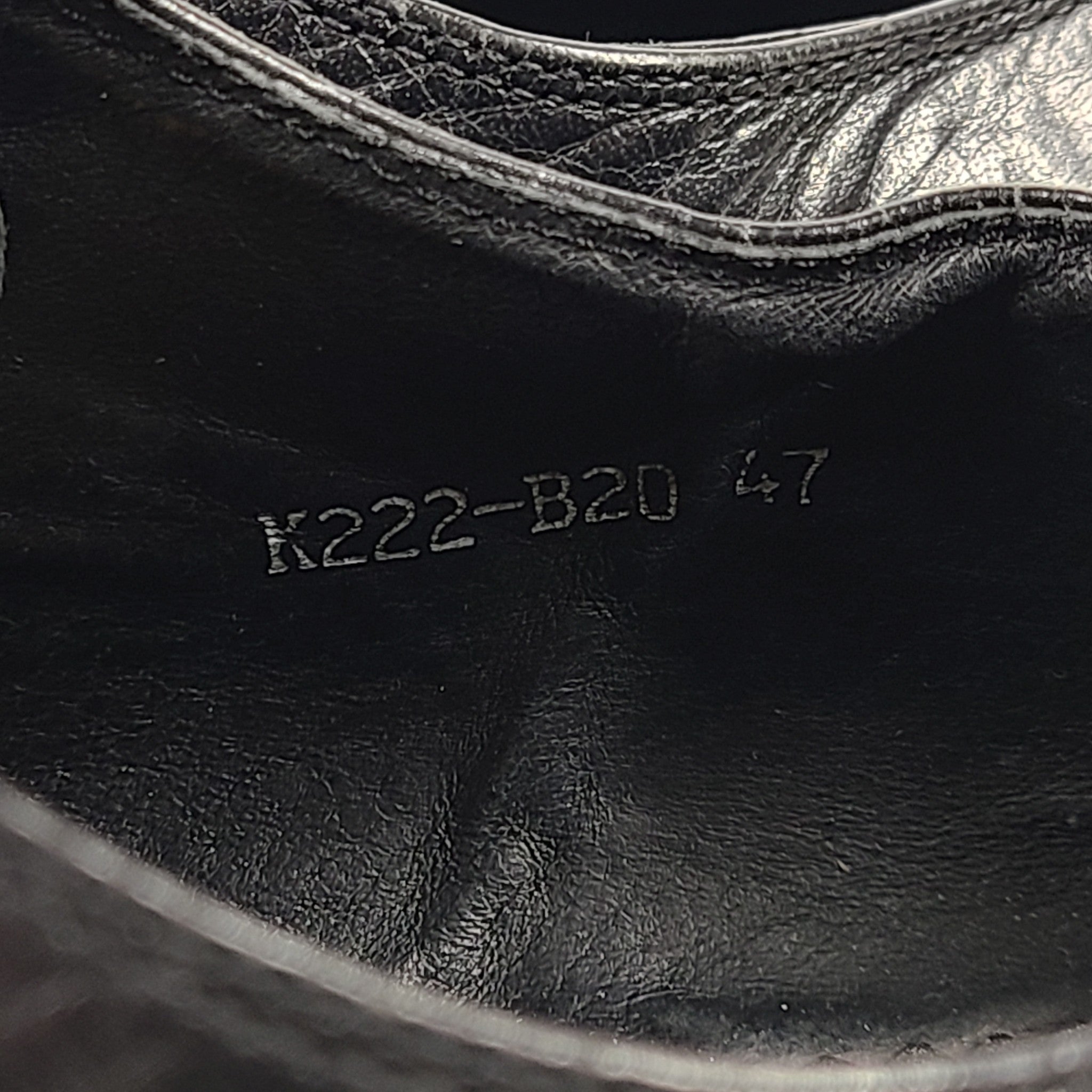 Emporio Armani Men's Derby Dress Shoes Black Leather Sz 12.5 EUR 47