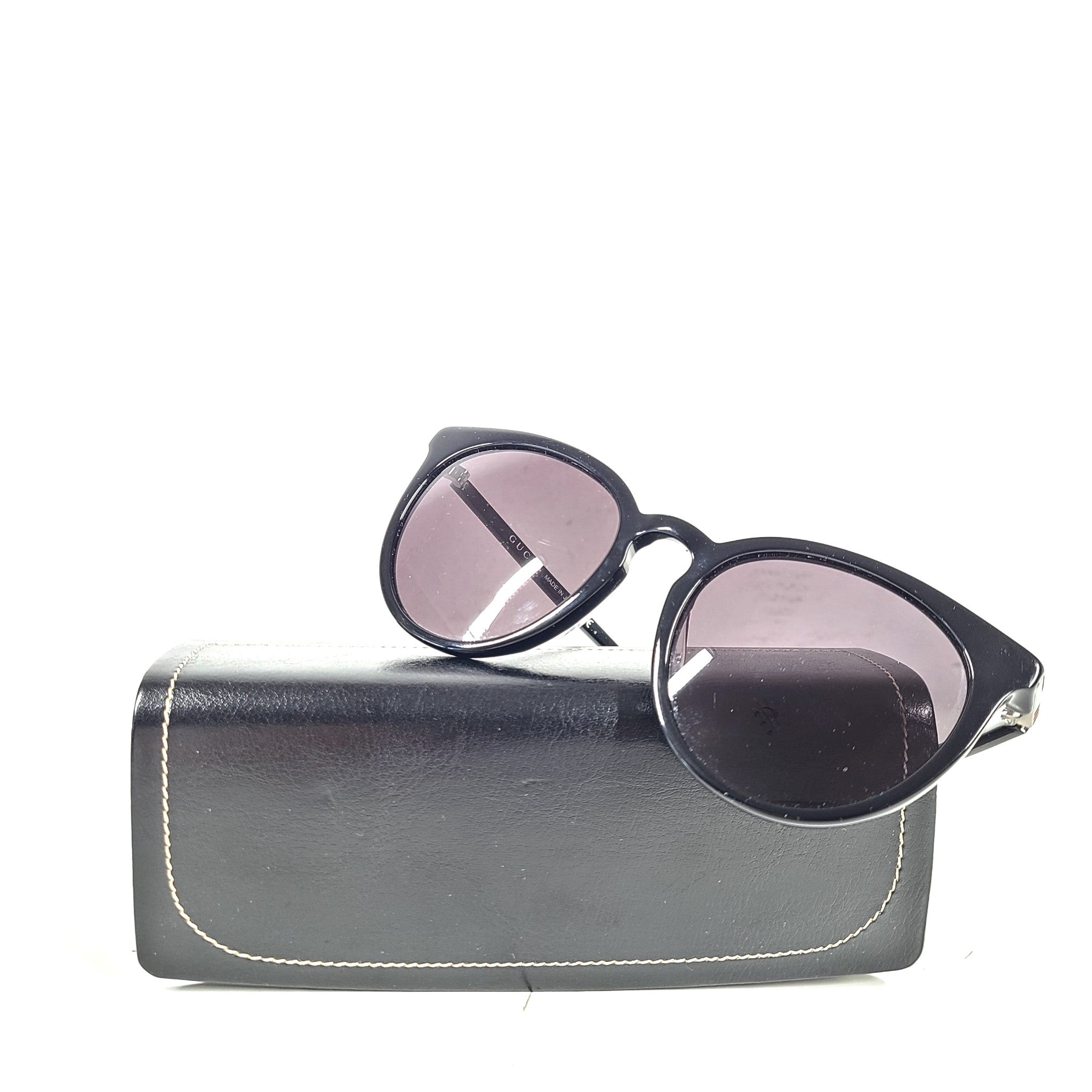 Gucci Men's GG0064SK GG/0064/SK 002 Black/Silver Logo Fashion Sunglasses 55mm