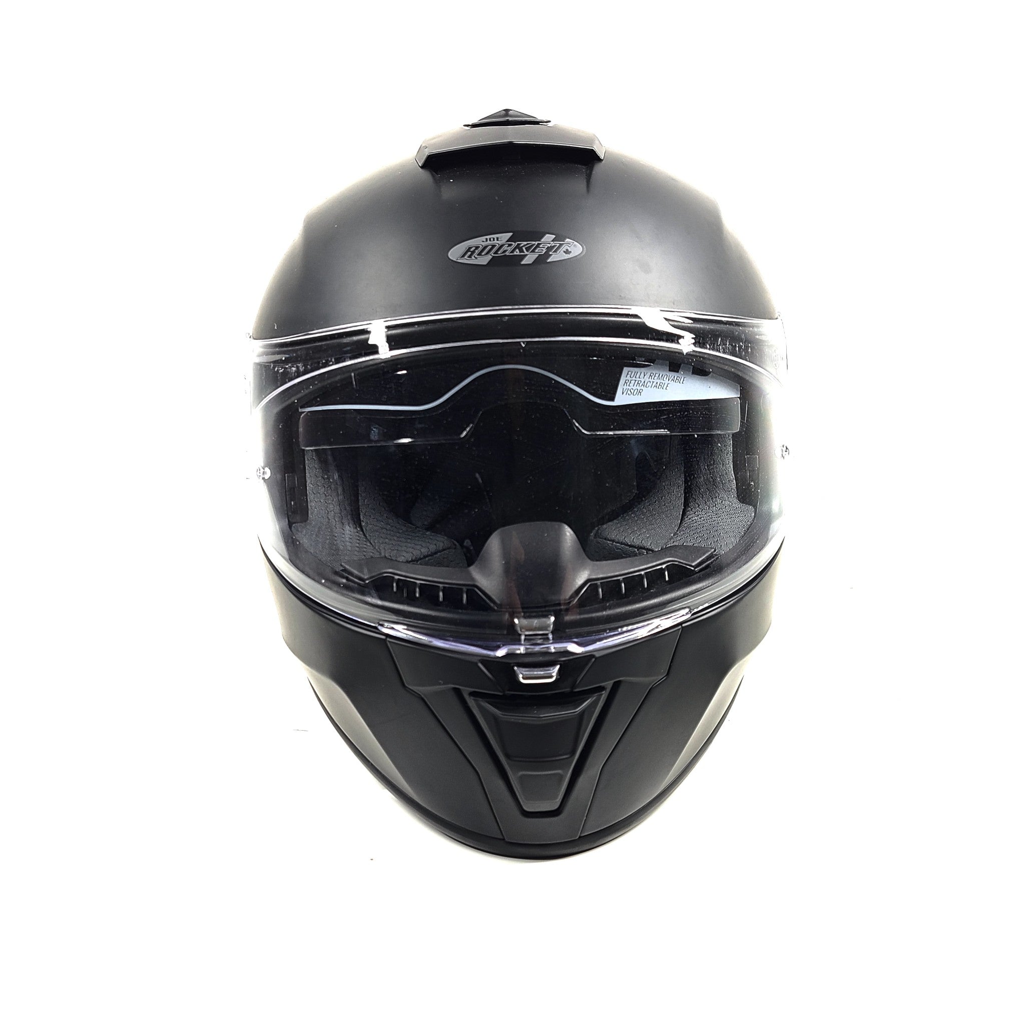 Joe Rocket RKT 15 Motorcycle Helmet Solid Matte Black Sz L 59-60 cm