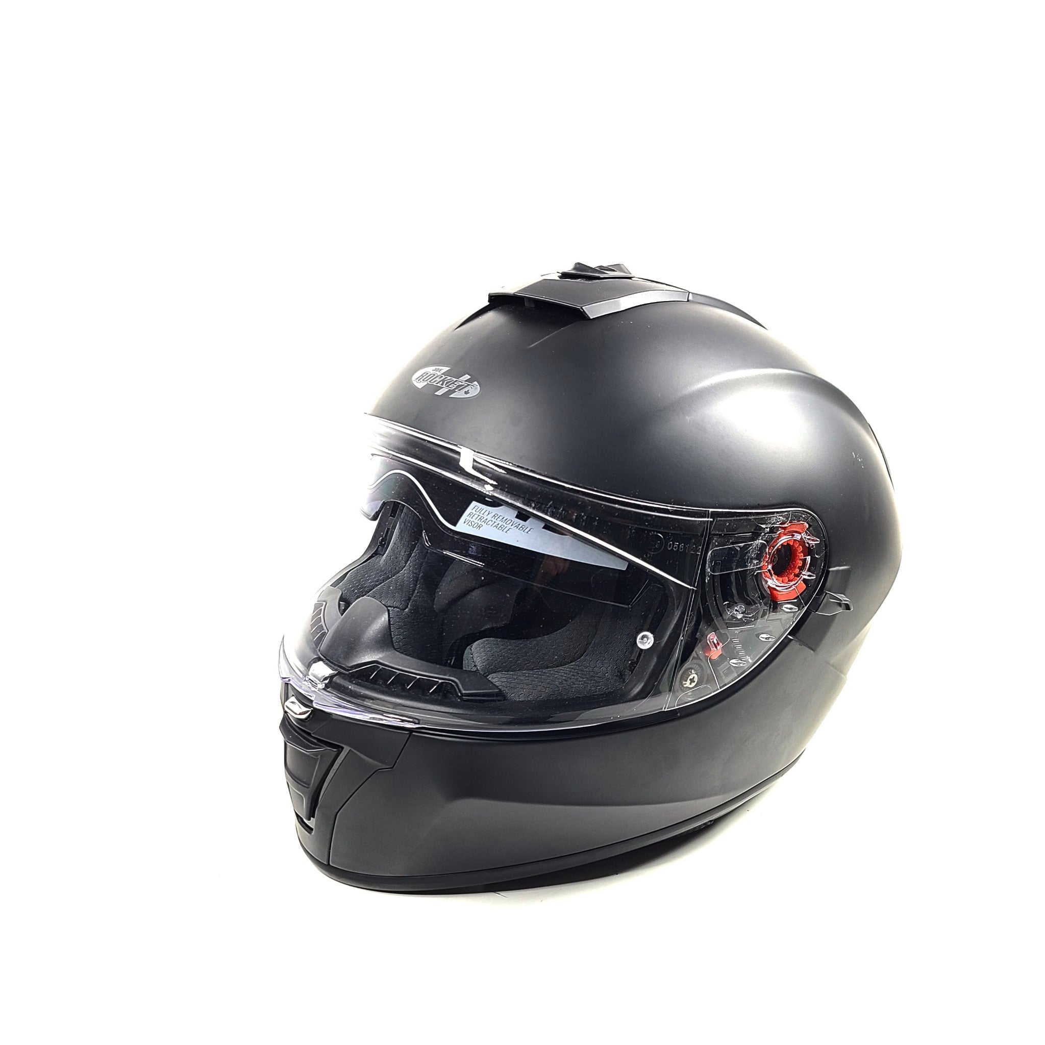 Joe Rocket RKT 15 Motorcycle Helmet Solid Matte Black Sz L 59-60 cm