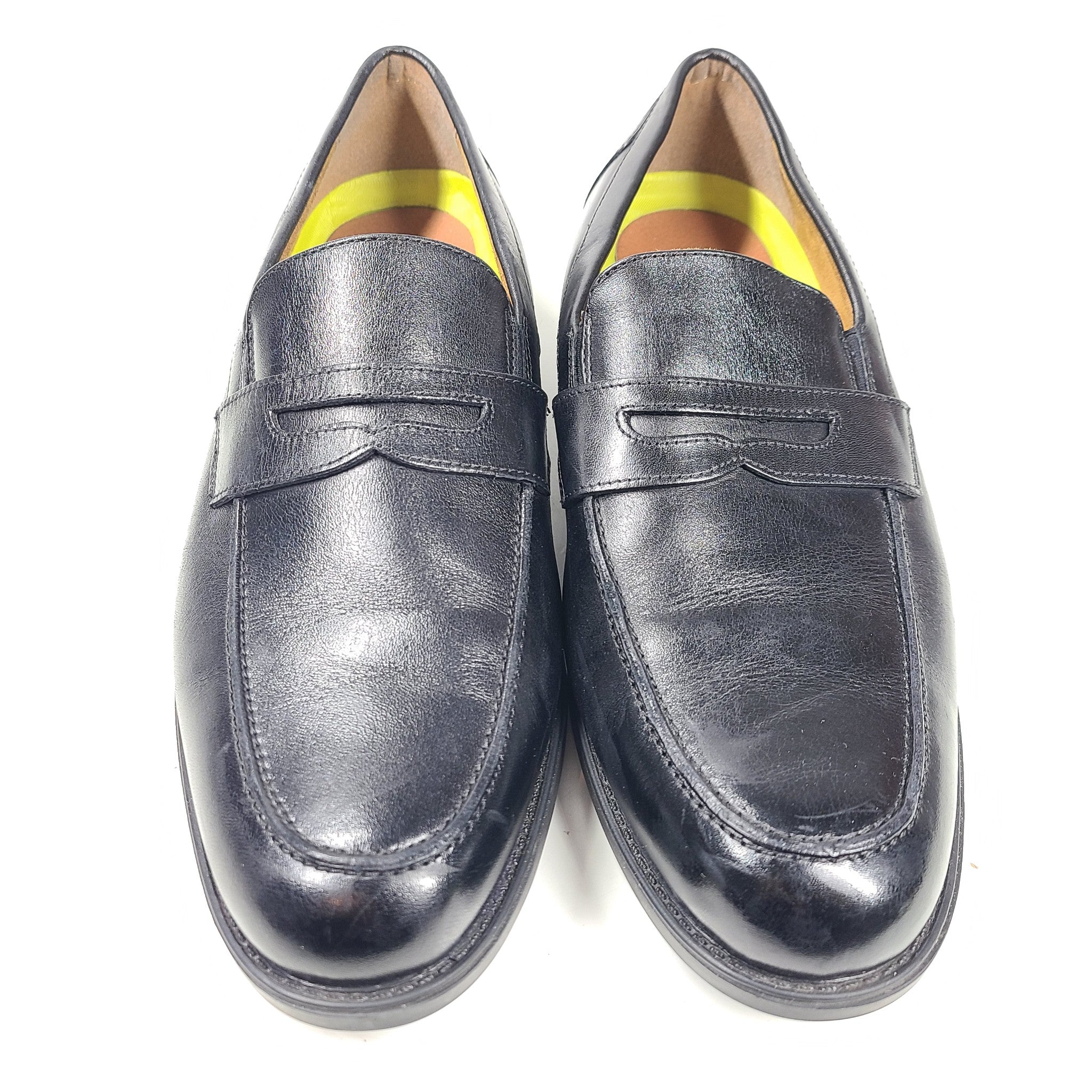 Florsheim Sorrento Moc Toe Penny Loafer Leather Shoes US Men's Sz 11 Black