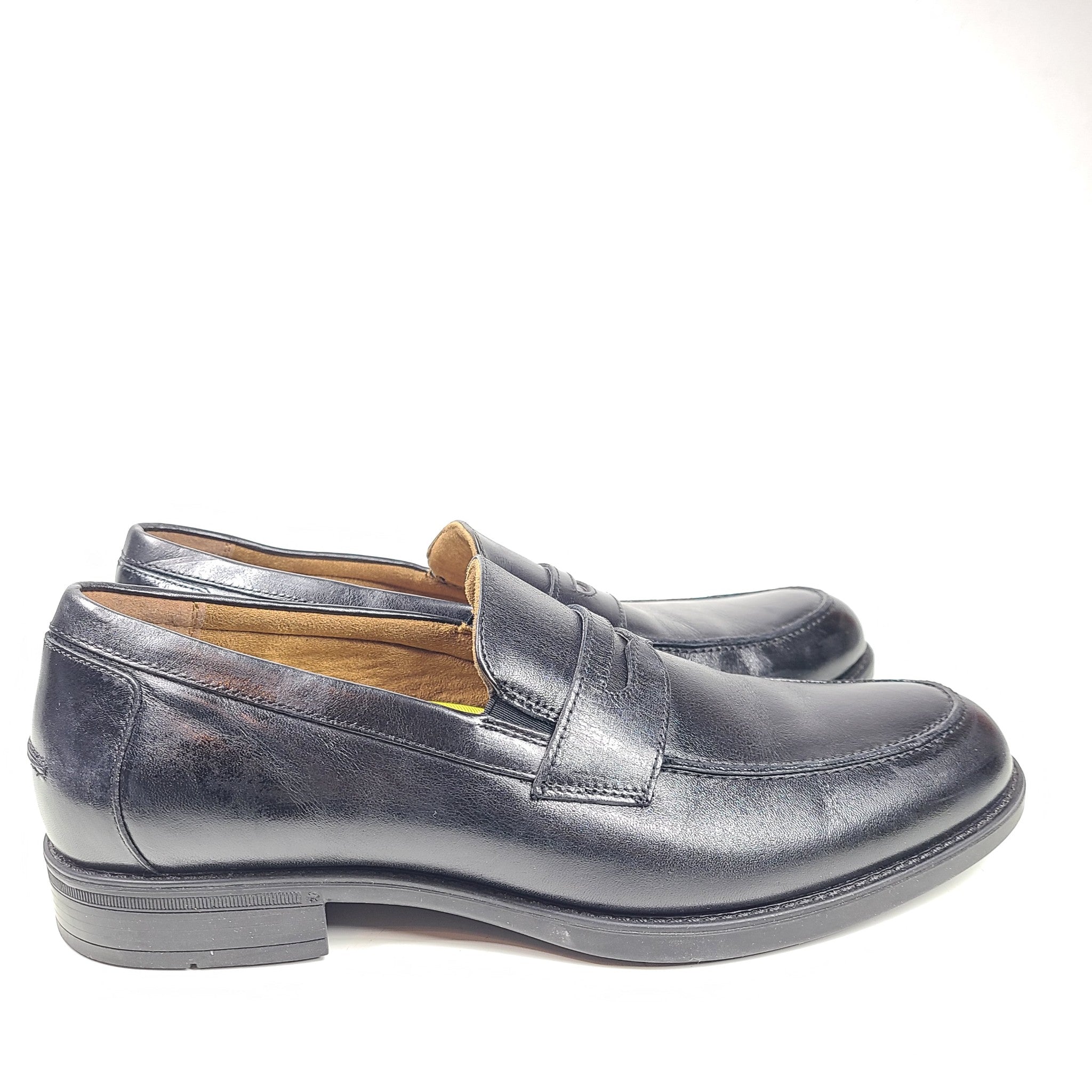 Florsheim Sorrento Moc Toe Penny Loafer Leather Shoes US Men's Sz 11 Black