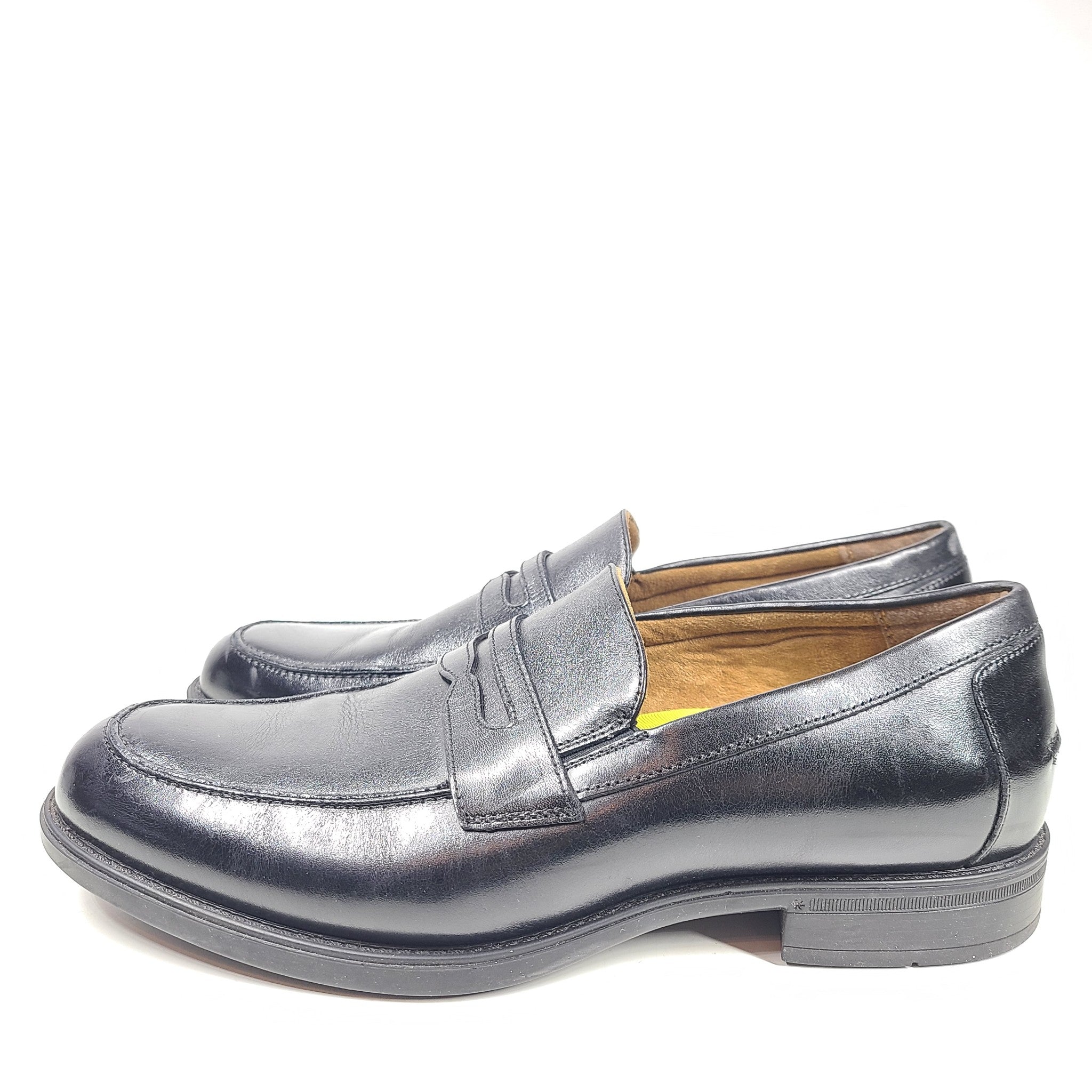 Florsheim Sorrento Moc Toe Penny Loafer Leather Shoes US Men's Sz 11 Black