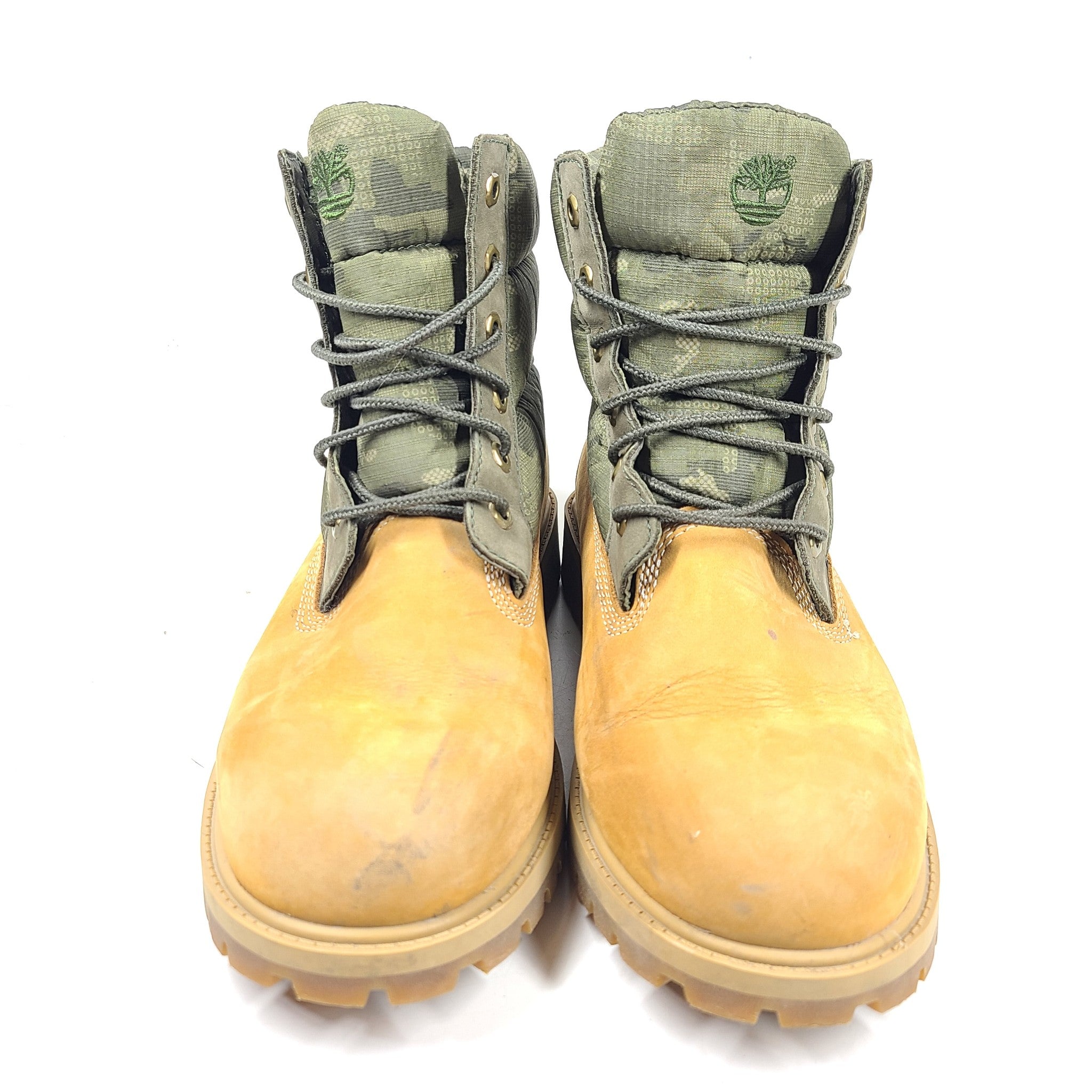 RARE Timberland Men’s Icon 6-inch Puffer Boots Wheat/Camo Men's Size 6.5