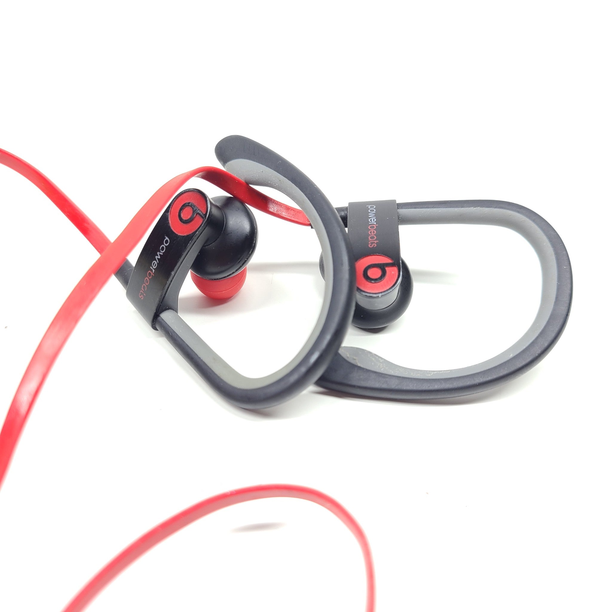 Beats by Dr. Dre Powerbeats Wireless Earphones -  Black/Red - DAMAGE!
