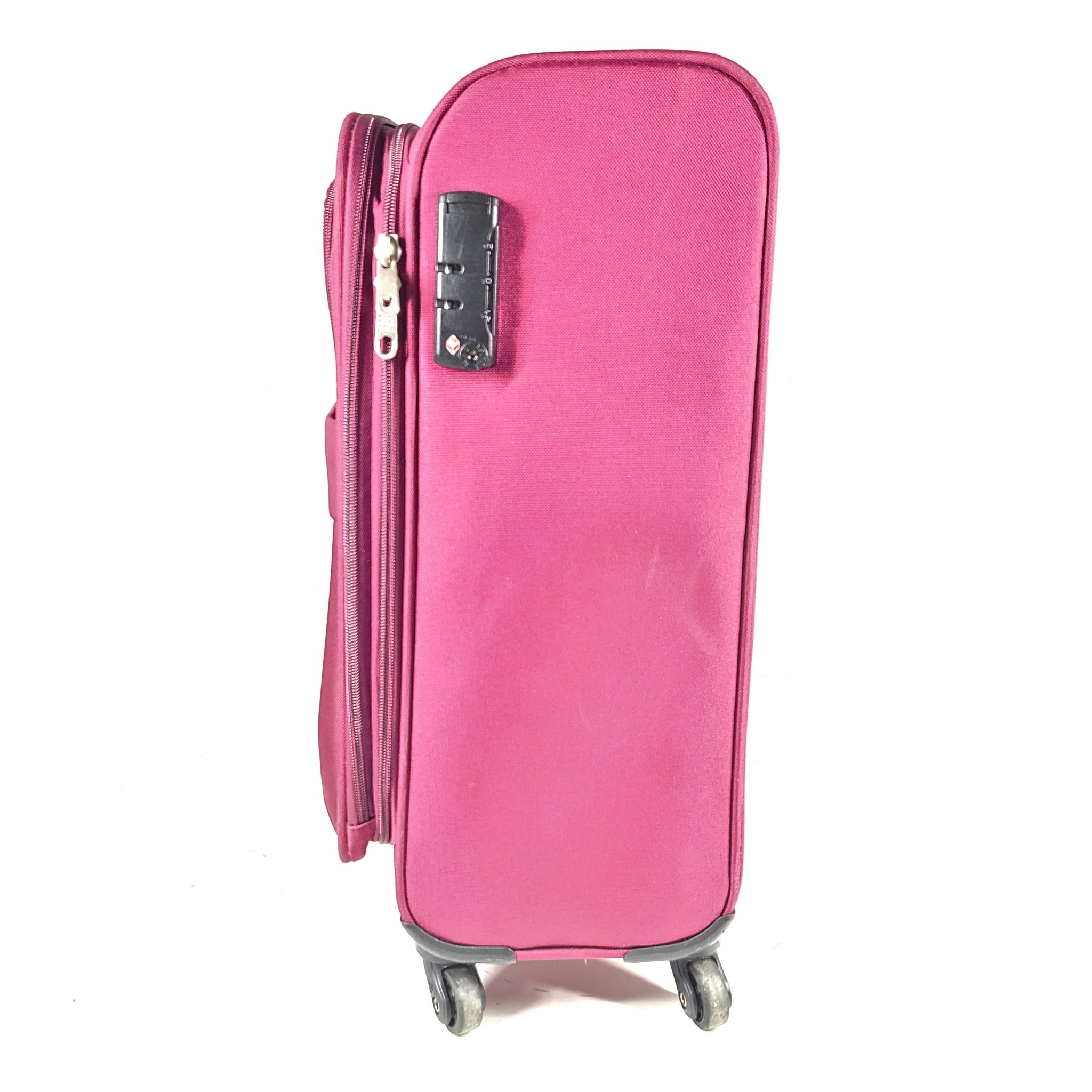 Kamiliant Oromo Plus 21" Spinner Carry On Cabin Luggage Lock Expandable Magenta