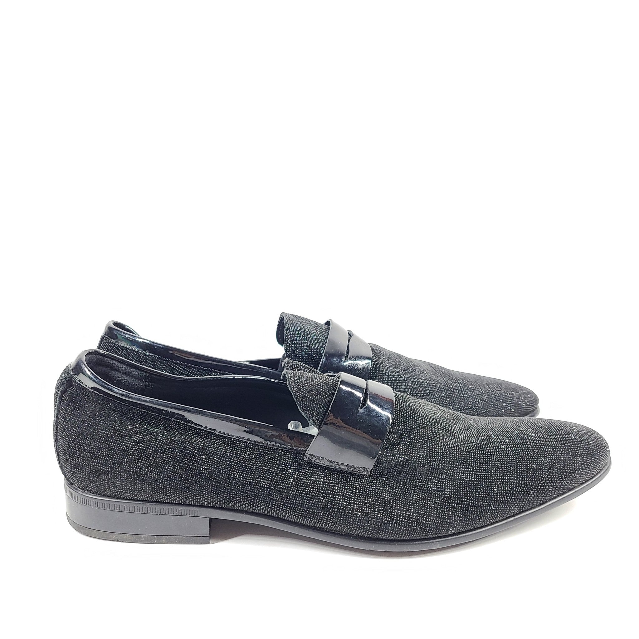 Aldo Men's Jerani Glitter Loafers Black Dress Shoes US Sz 12