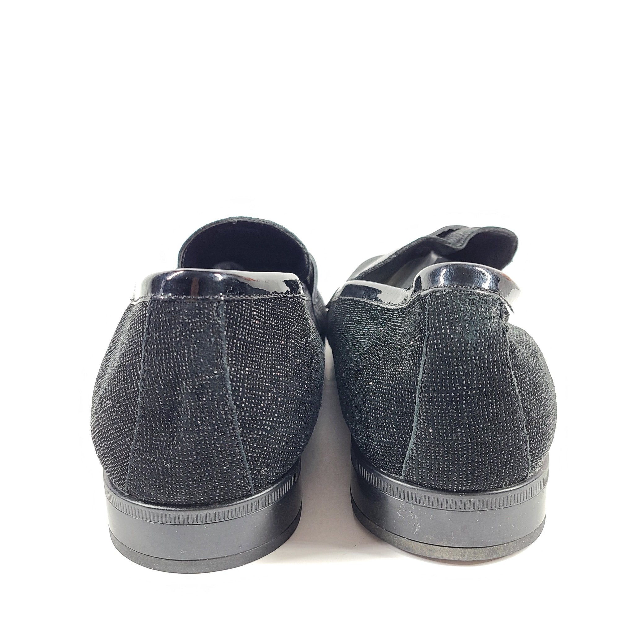 Aldo Men's Jerani Glitter Loafers Black Dress Shoes US Sz 12