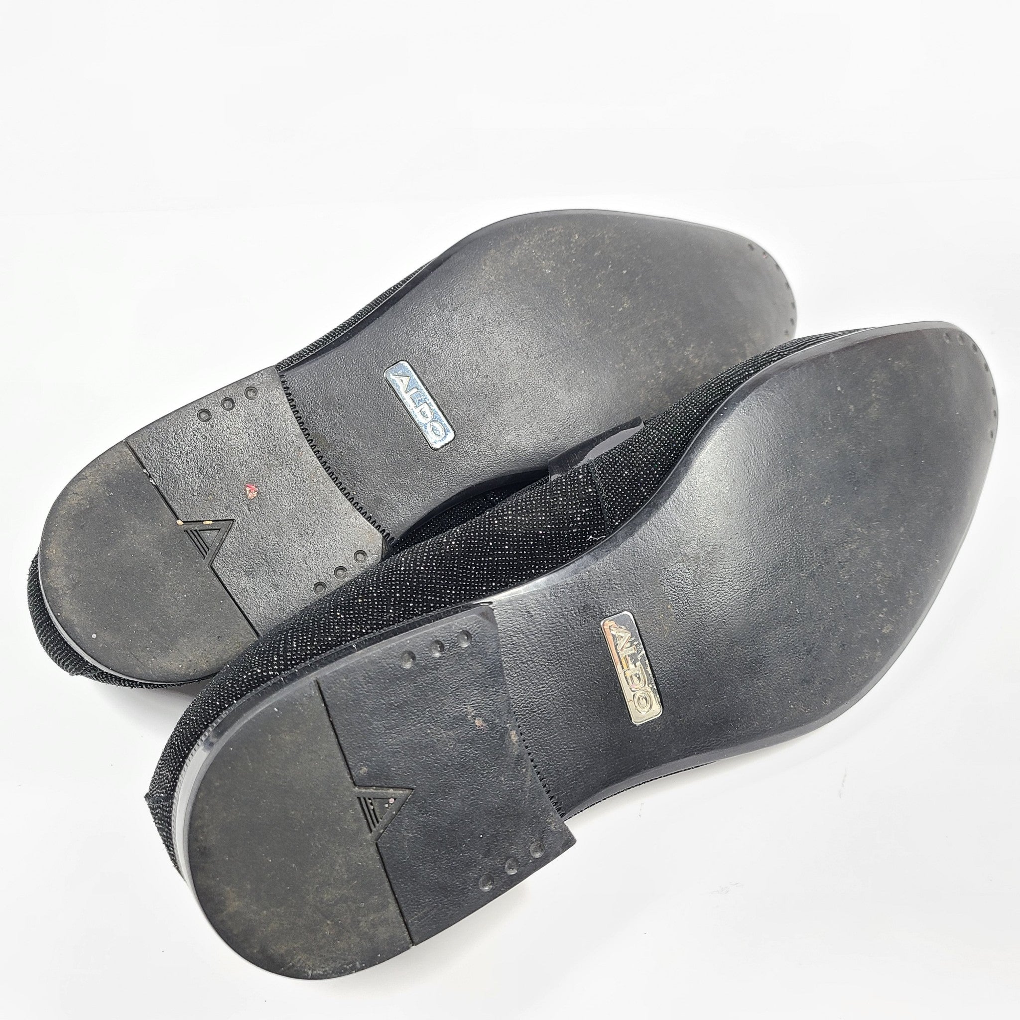 Aldo Men's Jerani Glitter Loafers Black Dress Shoes US Sz 12