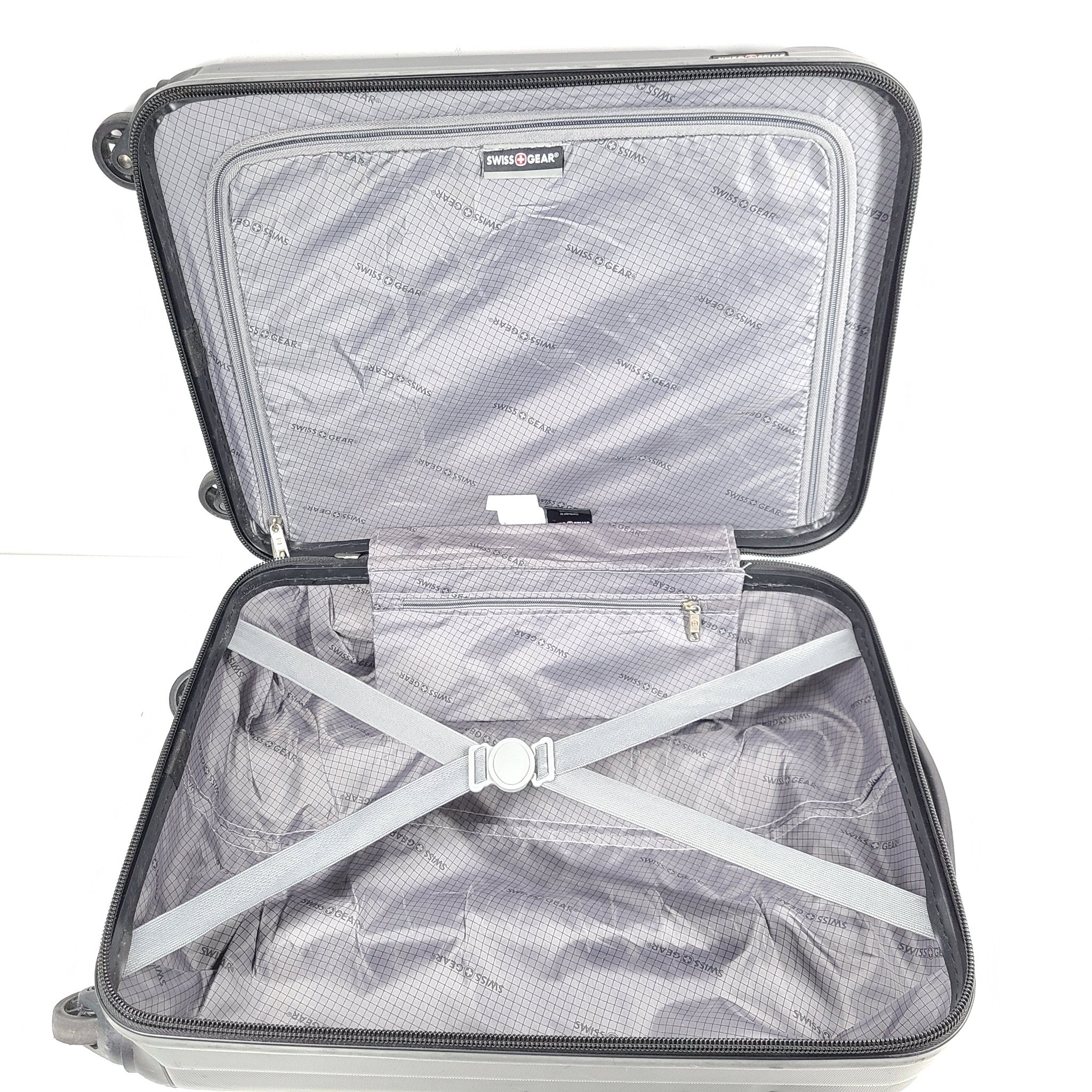 Swiss Gear 21" Spinner Hardside Carry On Cabin Luggage Lightweight Black