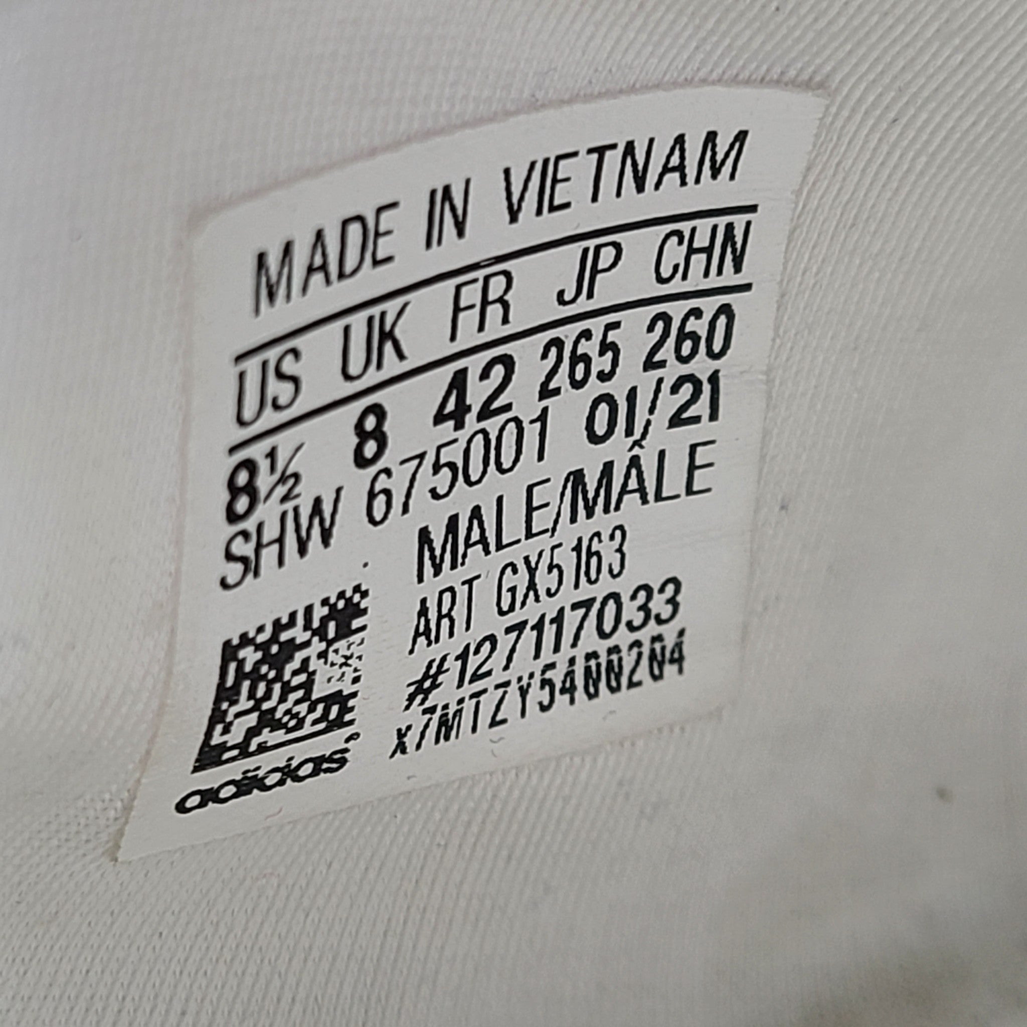 Adidas Men's NMD R1 V2 White Speckled Sneakers GX5163 Sz 8.5