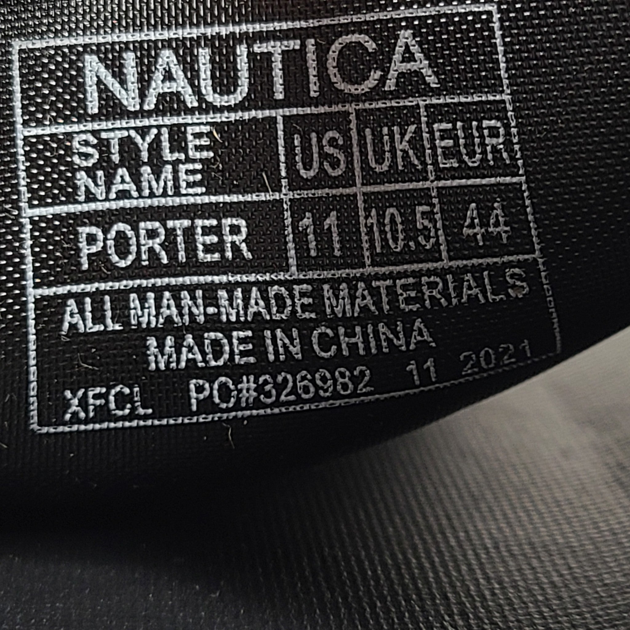 Nautica Men's Porter Athletic Slides Comfort Sandals Black Sz 11