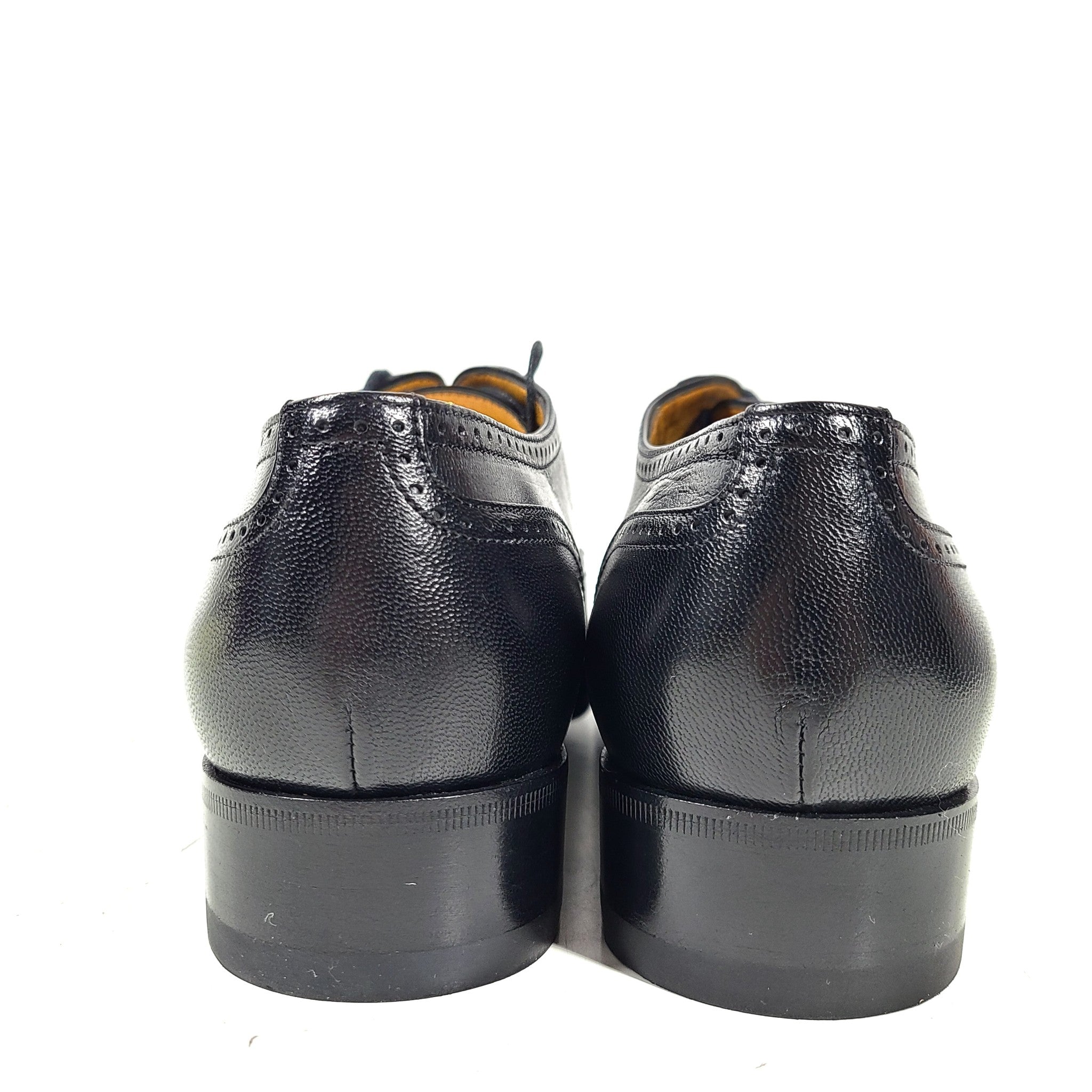 Gucci Men's Leather Oxford Dress Shoes with Brogue Detail 598300 US Sz 7