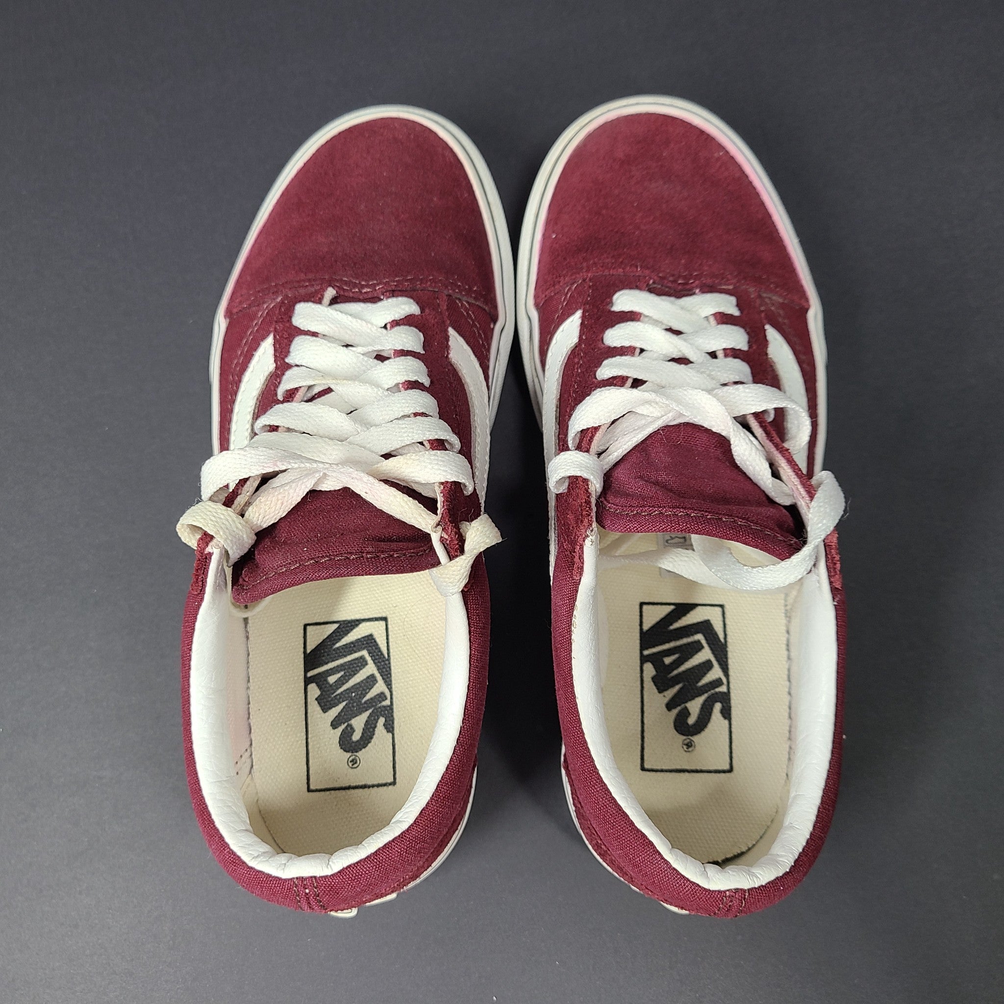 Vans Off The Wall Unisex Canvas Sneakers Burgundy Red 721356 US 5