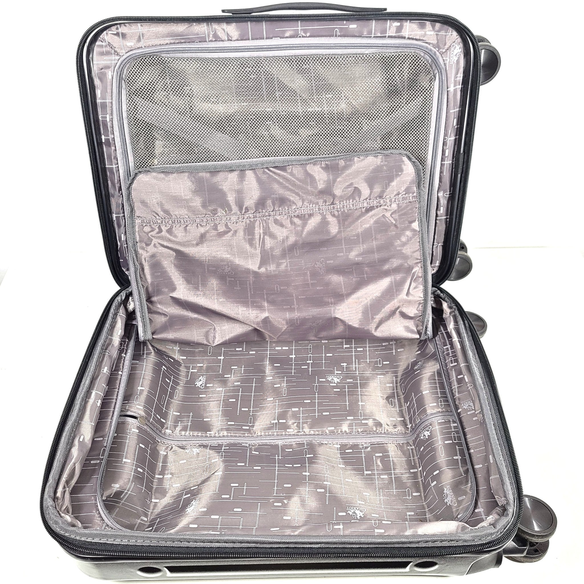 Chariot 21" Spinner Carry On Cabin Luggage hard Shell Locking Expandable Black
