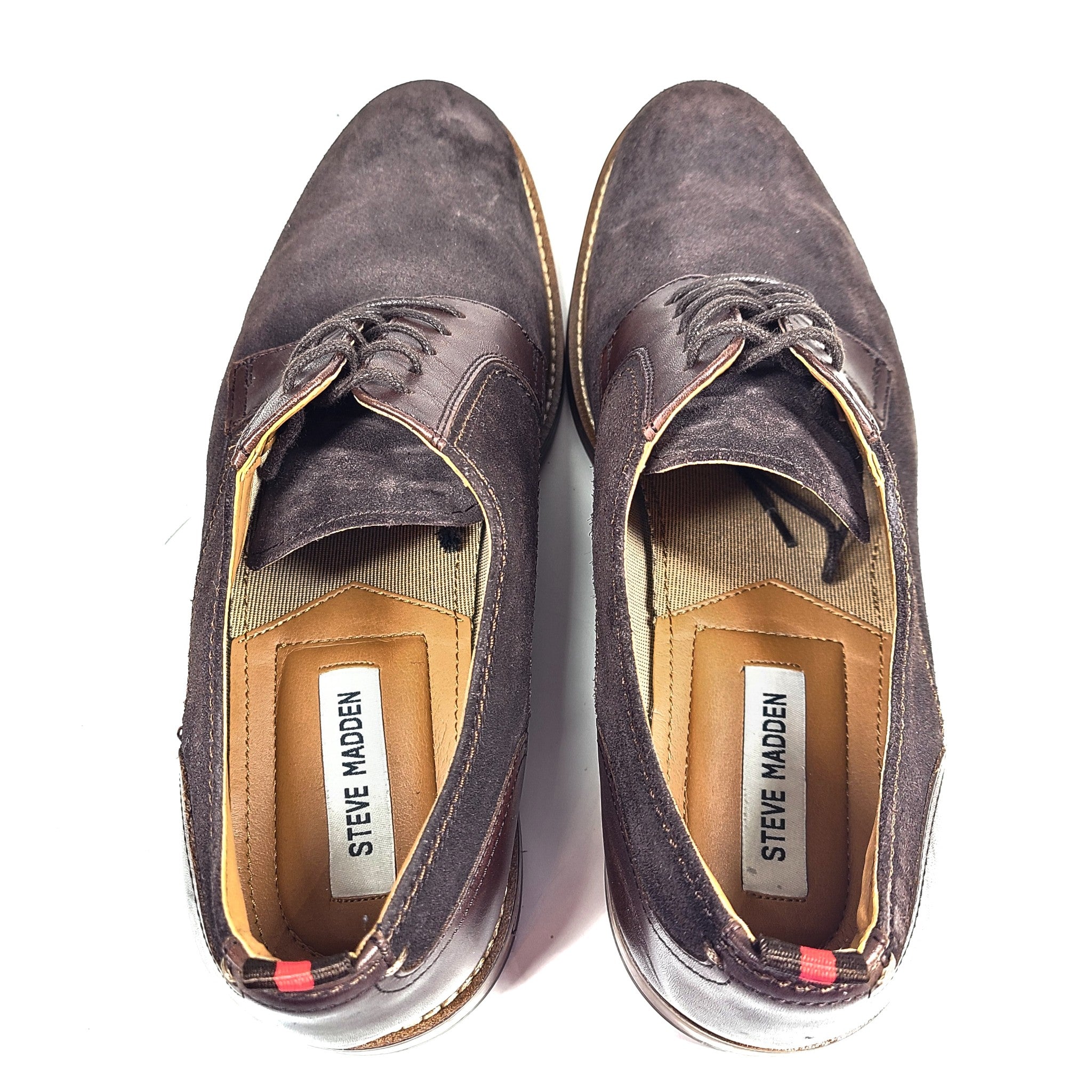 Steve Madden Men's Carlyle Brown Suede Oxford Shoes US 12