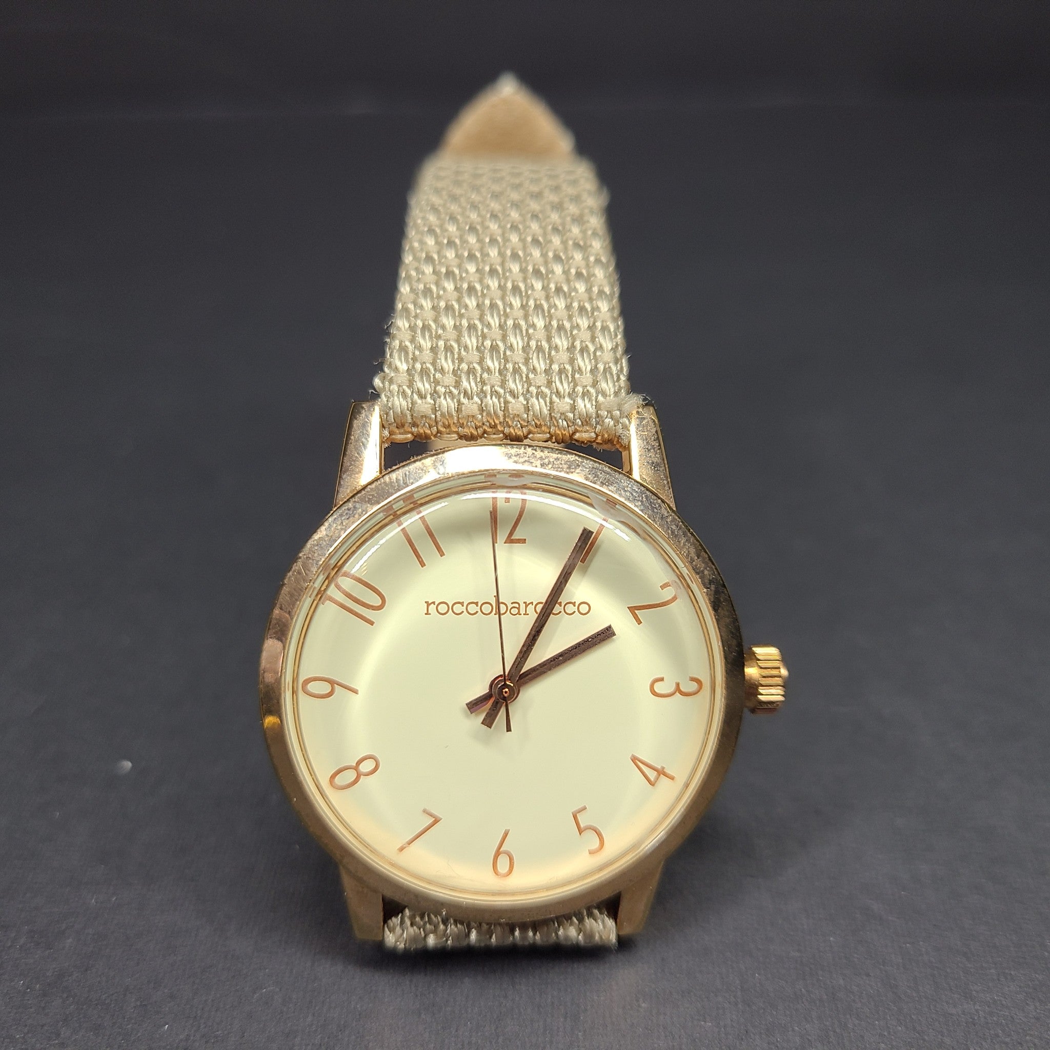 Rocco Barocco Women's Watch Original - Classy Rose Gold Leather Strap RB0181