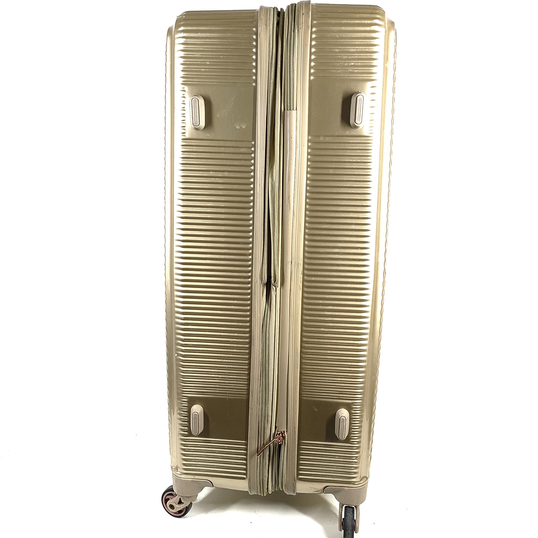 Kensie Dawn 29" Spinner Check In Luggage Hard Shell Expandable Pale Gold