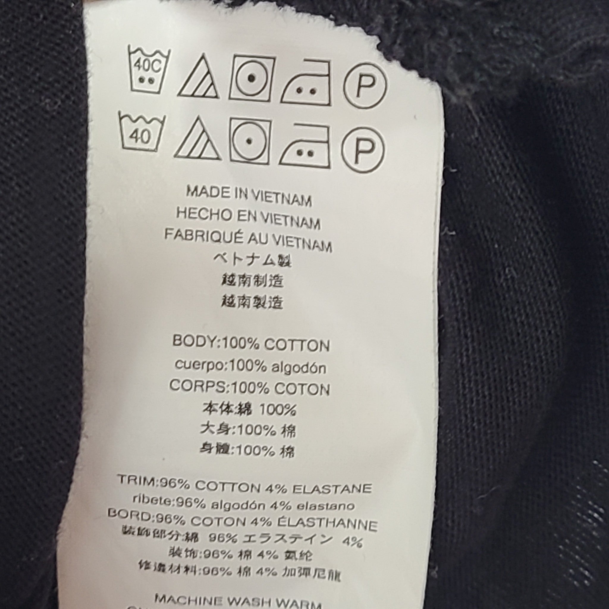 Michael Kors Men's Logo Embroidered Polo Shirt Black Plaid Detail Sz M